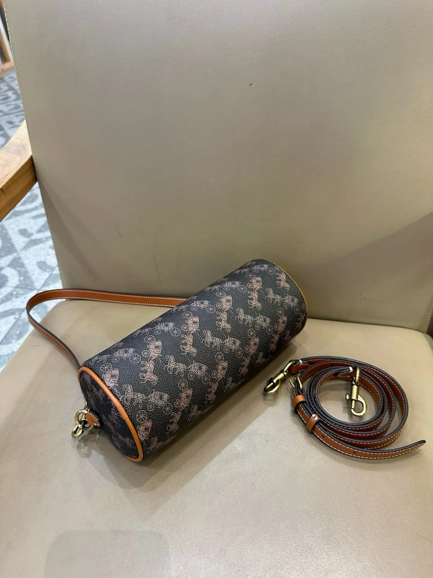 Coach Barrel Monogram Shoulder Bag D33017977 — view 13