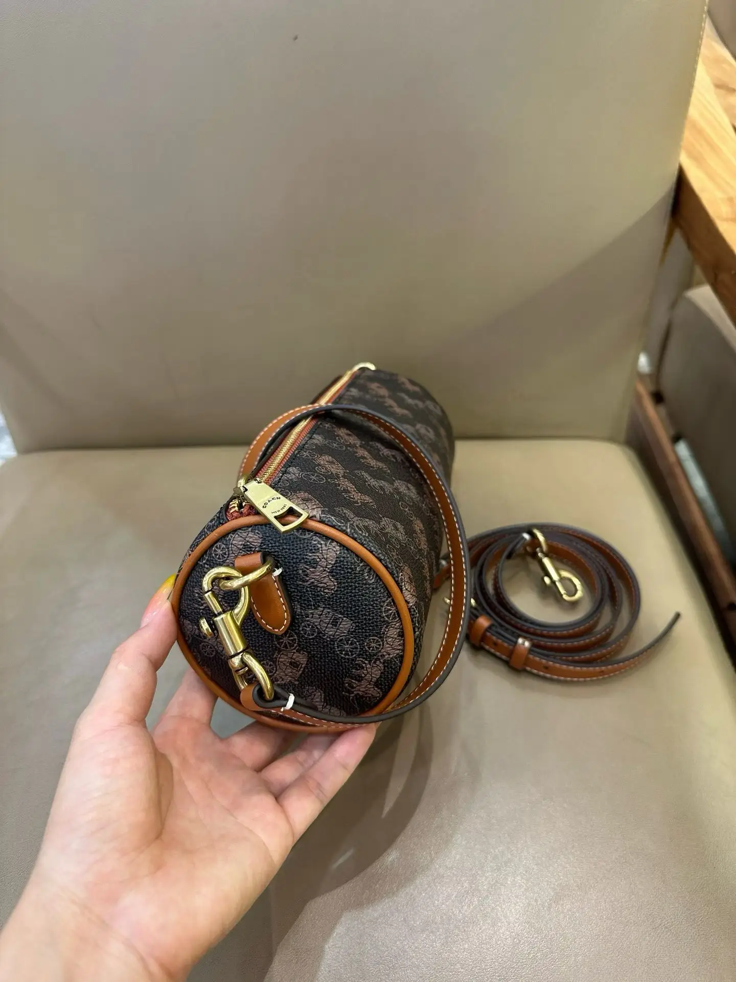 Coach Barrel Monogram Shoulder Bag D33017977 — view 15