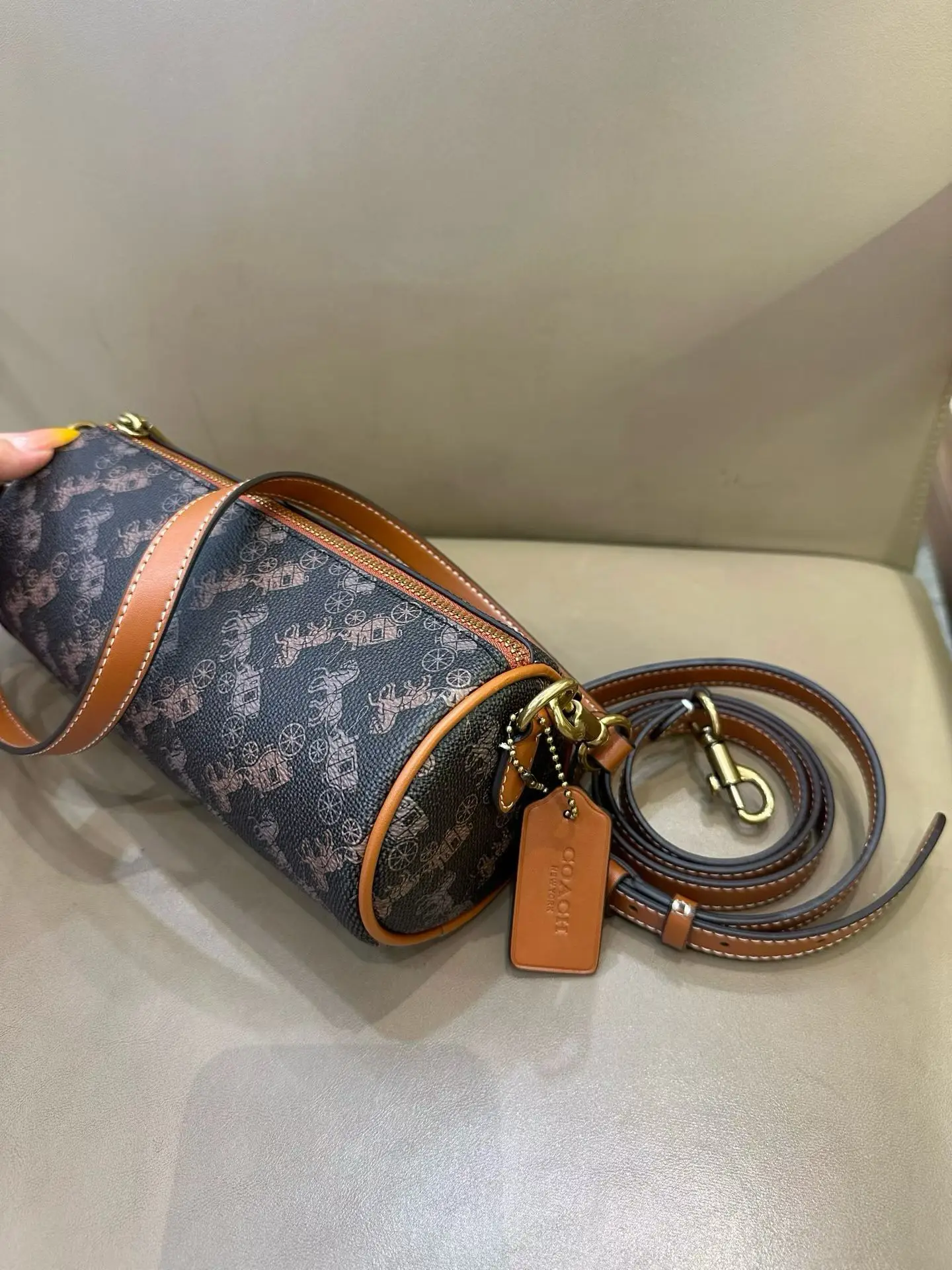 Coach Barrel Monogram Shoulder Bag D33017977 — view 16