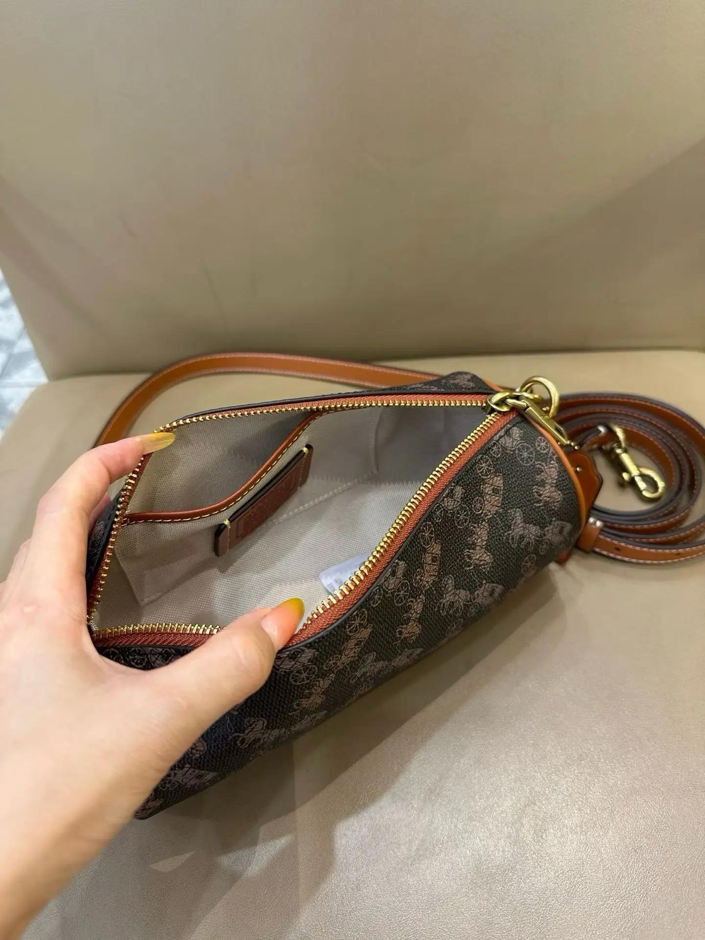 Coach Barrel Monogram Shoulder Bag D33017977 — view 17