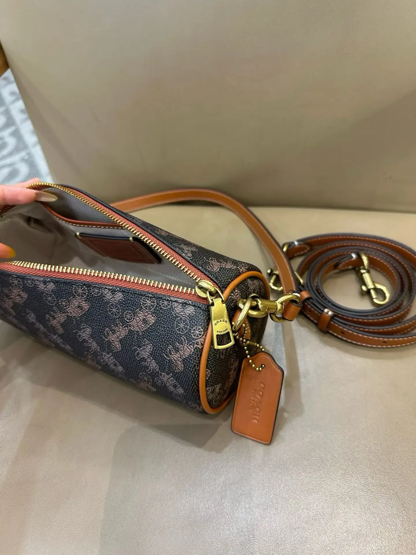 Coach Barrel Monogram Shoulder Bag D33017977 — view 18