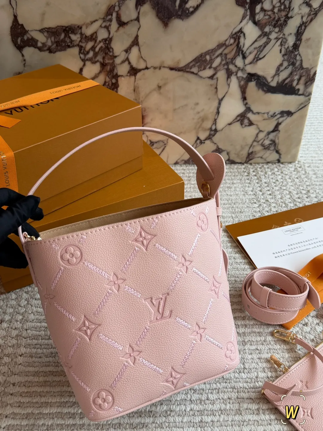Embossed Monogram Bucket Bag D33018164 — view 3