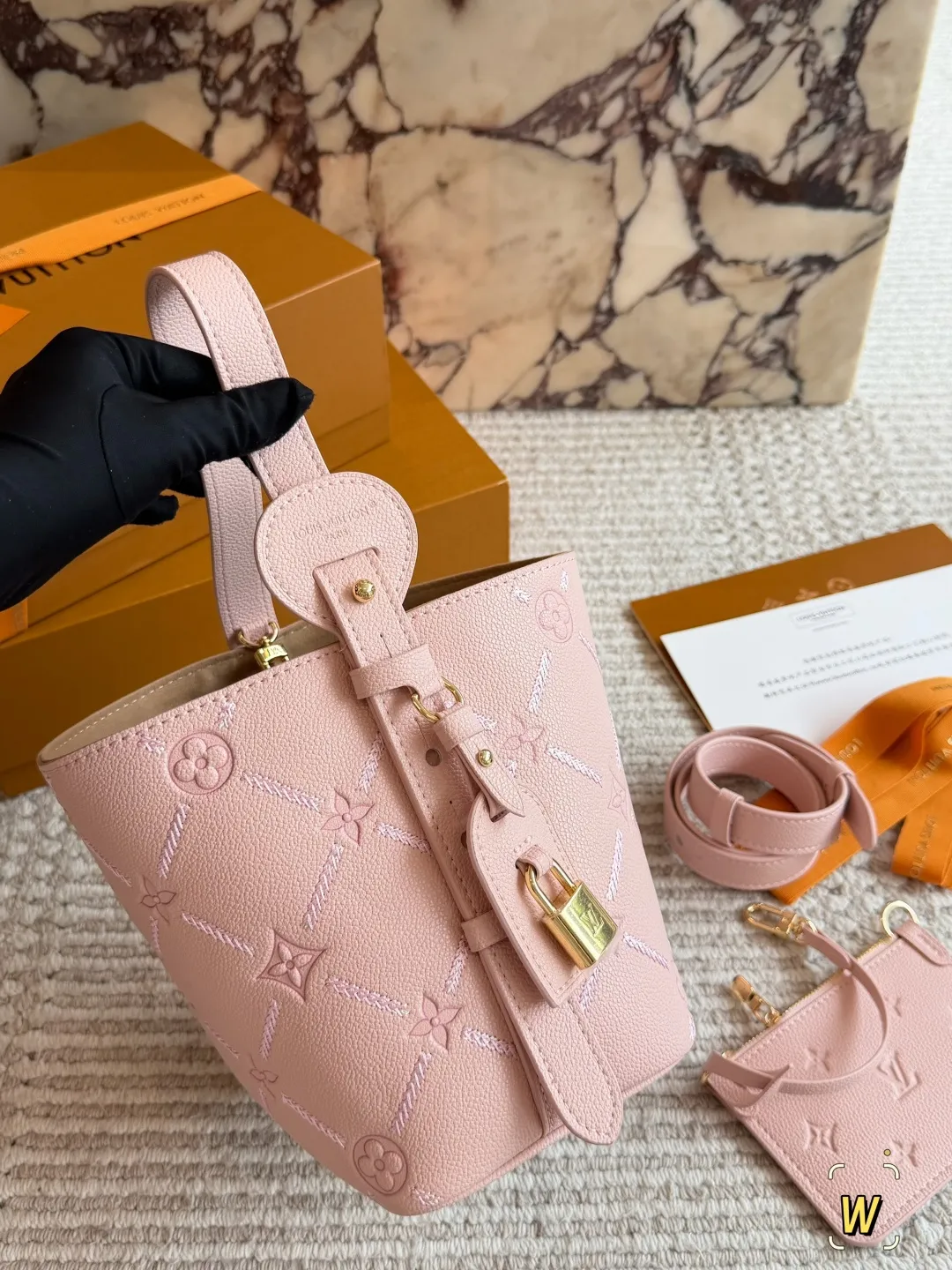 Embossed Monogram Bucket Bag D33018164 — view 5