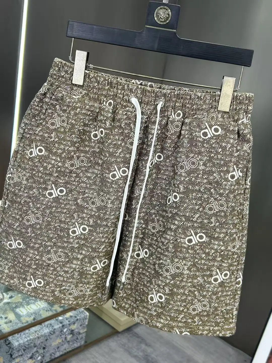 Logo Jacquard Denim Shorts D15511039 — view 3