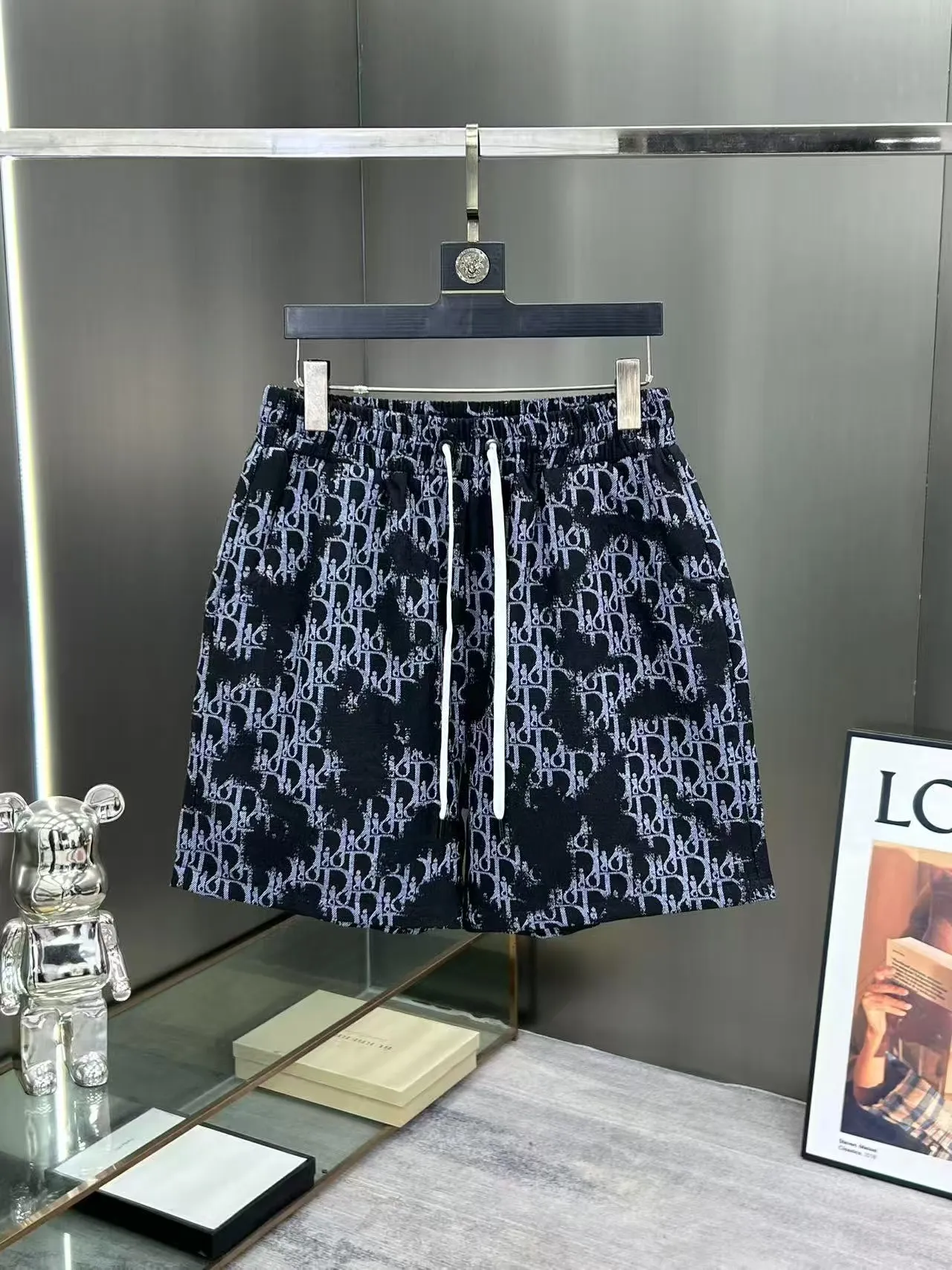 Oblique Jacquard Denim Shorts D15511048