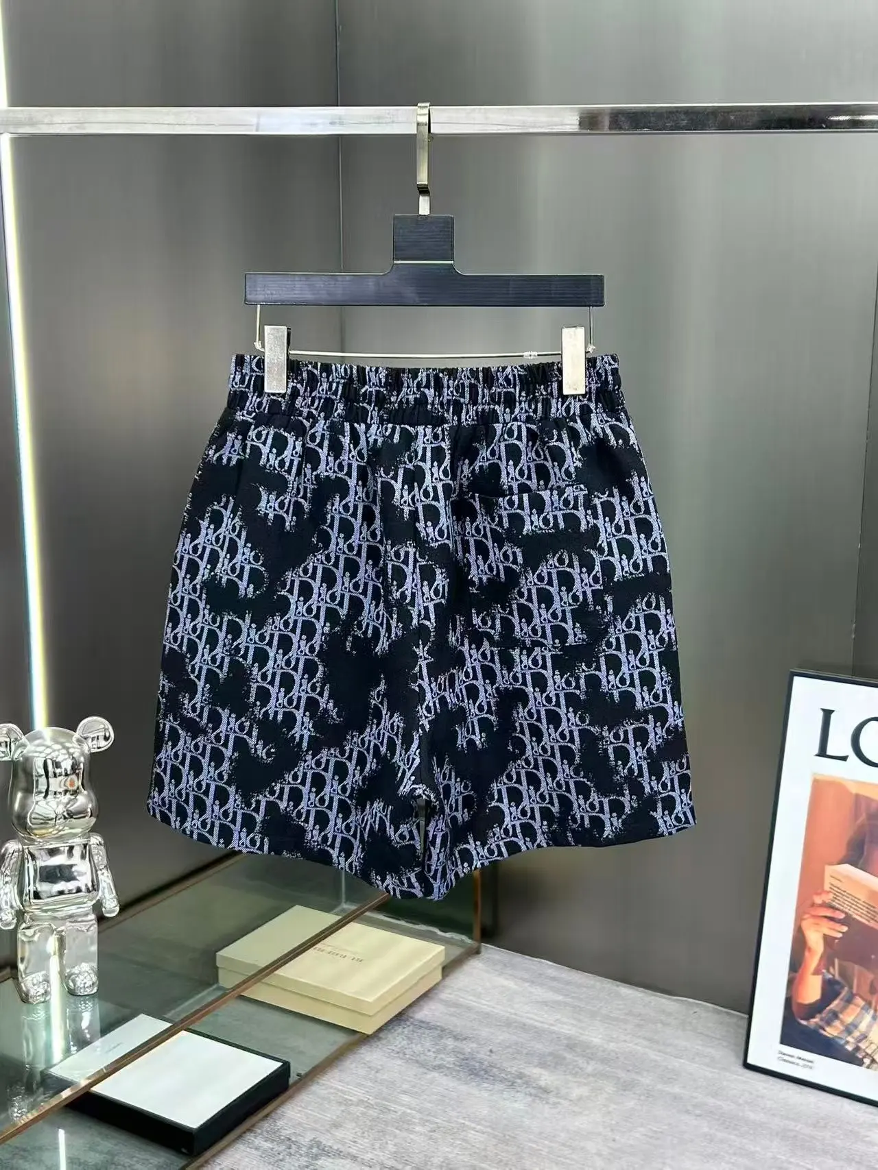 Oblique Jacquard Denim Shorts D15511048 — view 2