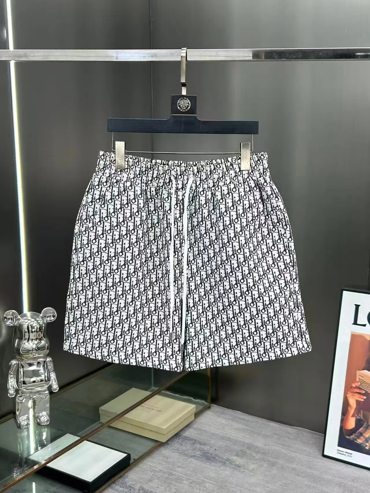 Oblique Jacquard Denim Shorts D15511034