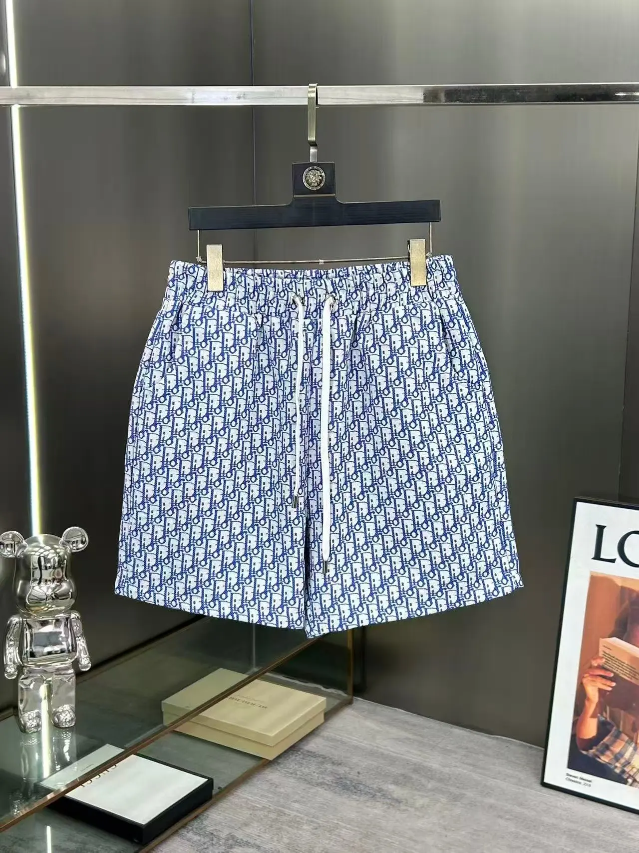 Oblique Jacquard Denim Shorts D15511035