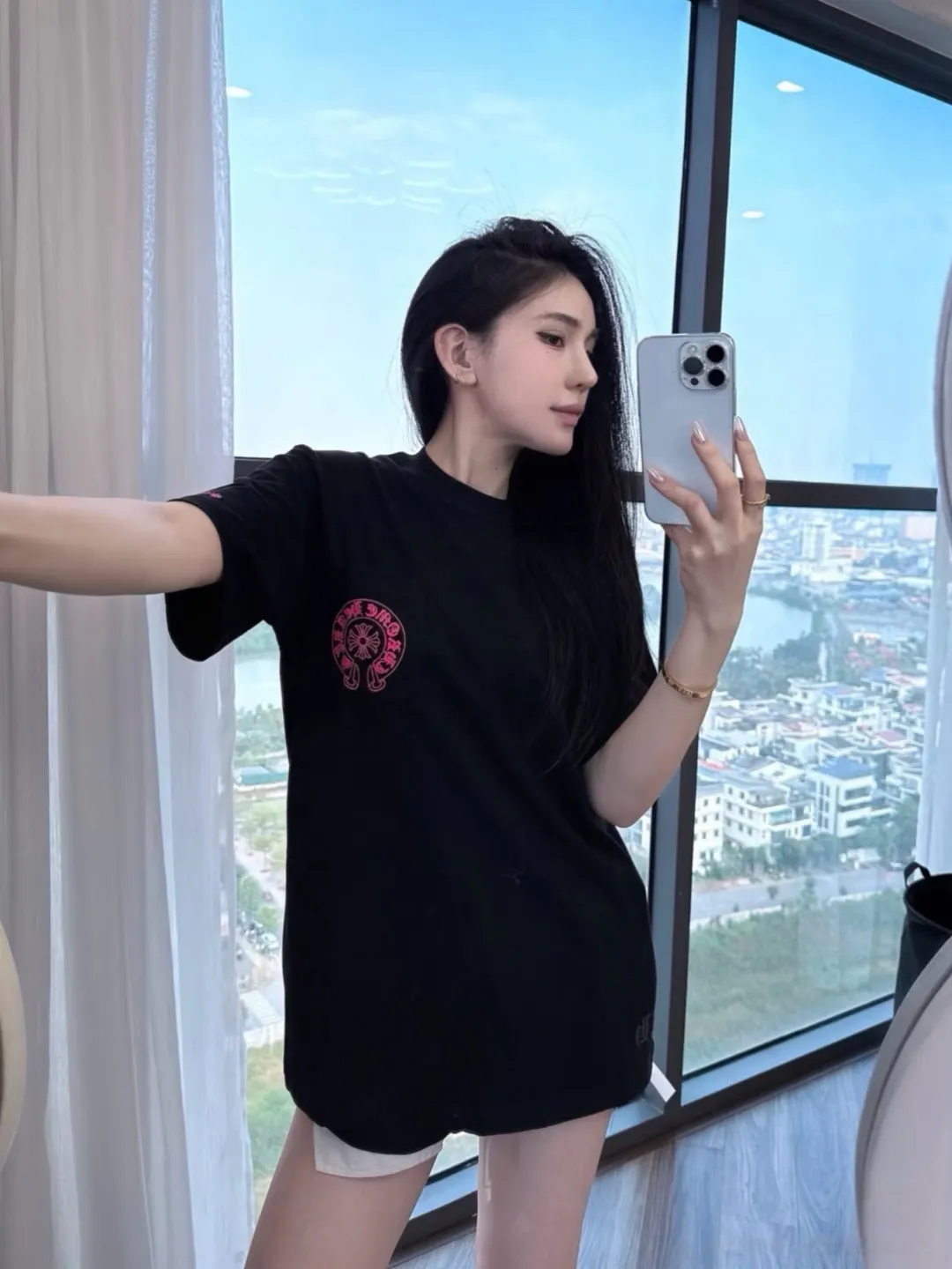Chrome Hearts Horseshoe Embroidery T-Shirt D12023684 — view 30