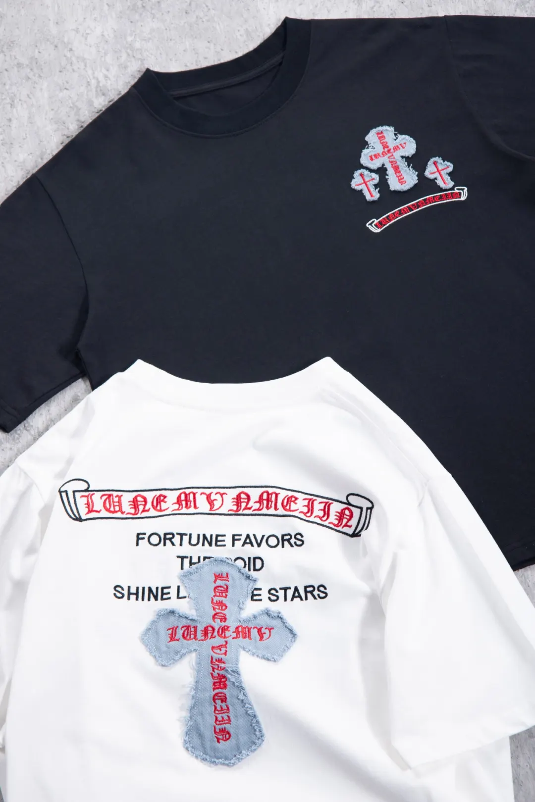 Embroidered Cross Logo Heavyweight Cotton T-Shirt D12523682 — view 3