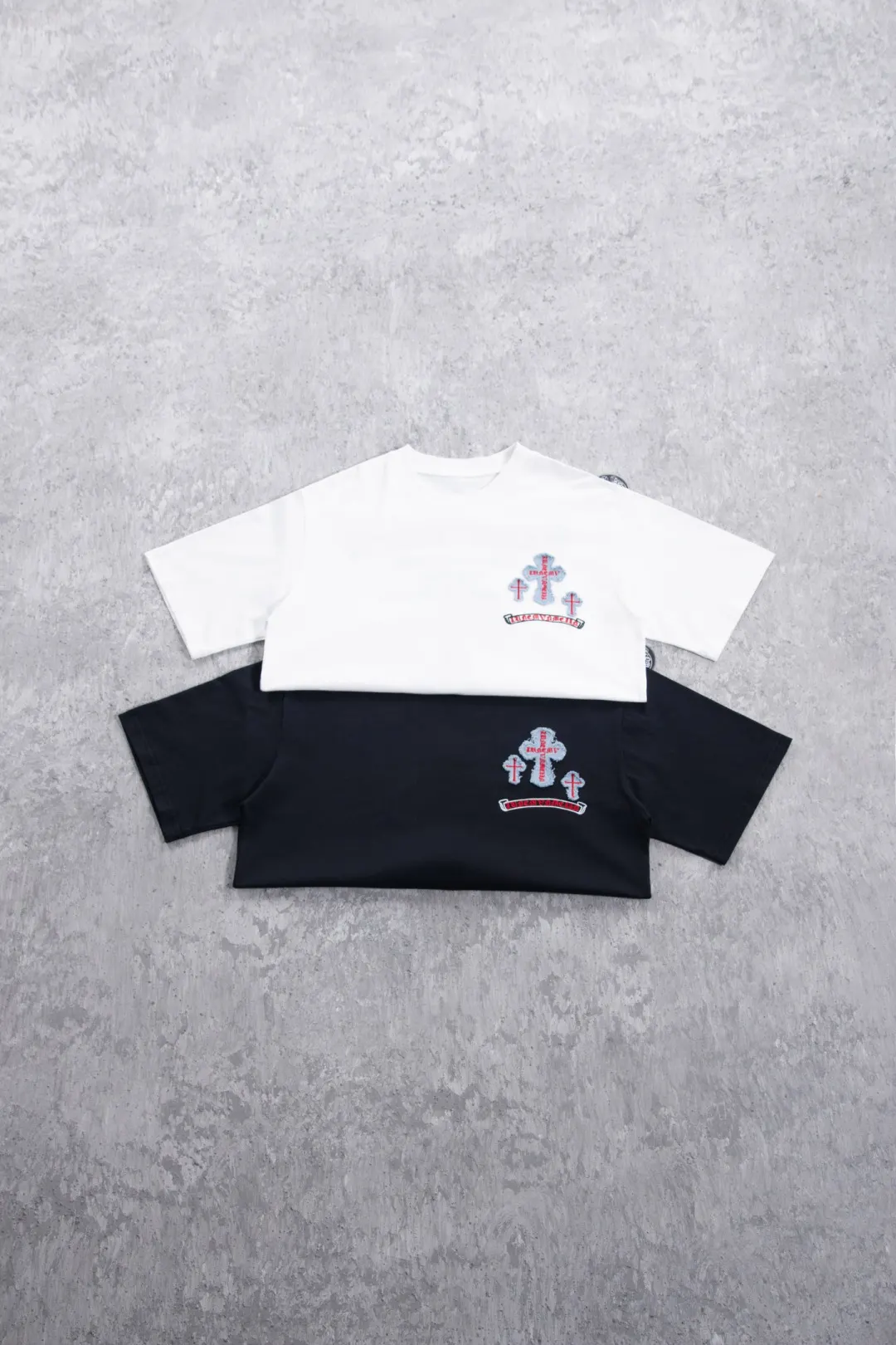 Embroidered Cross Logo Heavyweight Cotton T-Shirt D12523682 — view 4