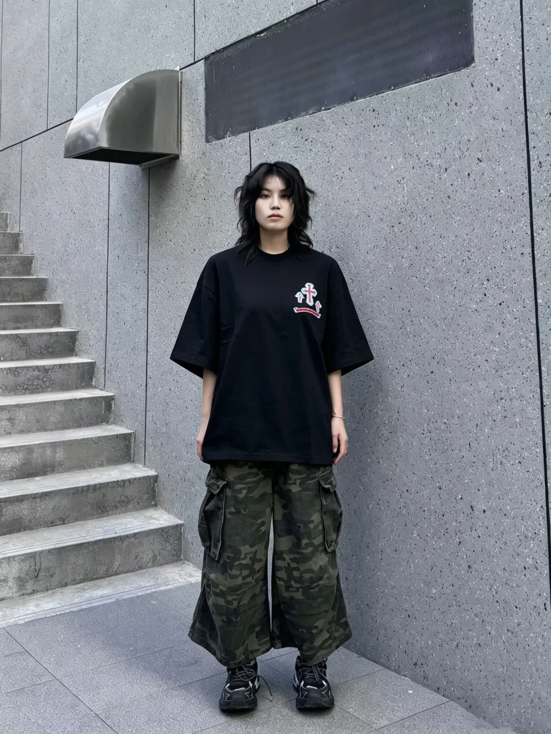 Embroidered Cross Logo Heavyweight Cotton T-Shirt D12523682 — view 29