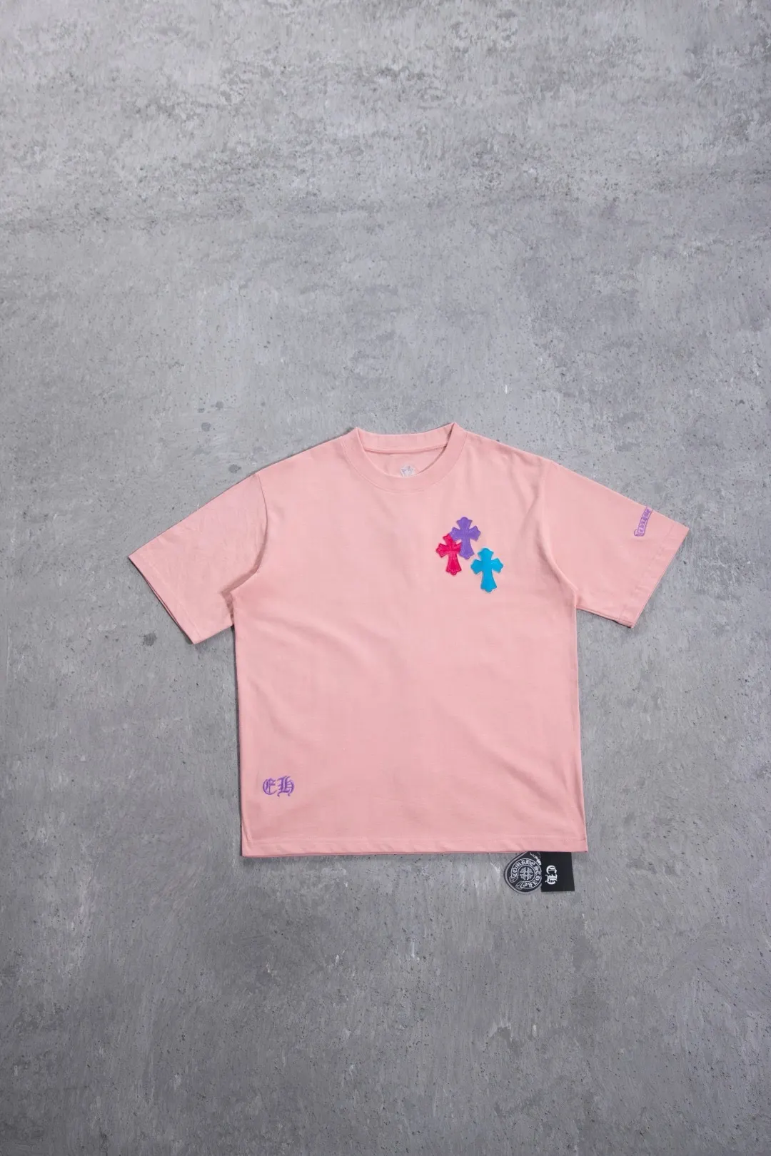 Leather Patch Heavyweight Cotton T-Shirt D12523681 — view 15