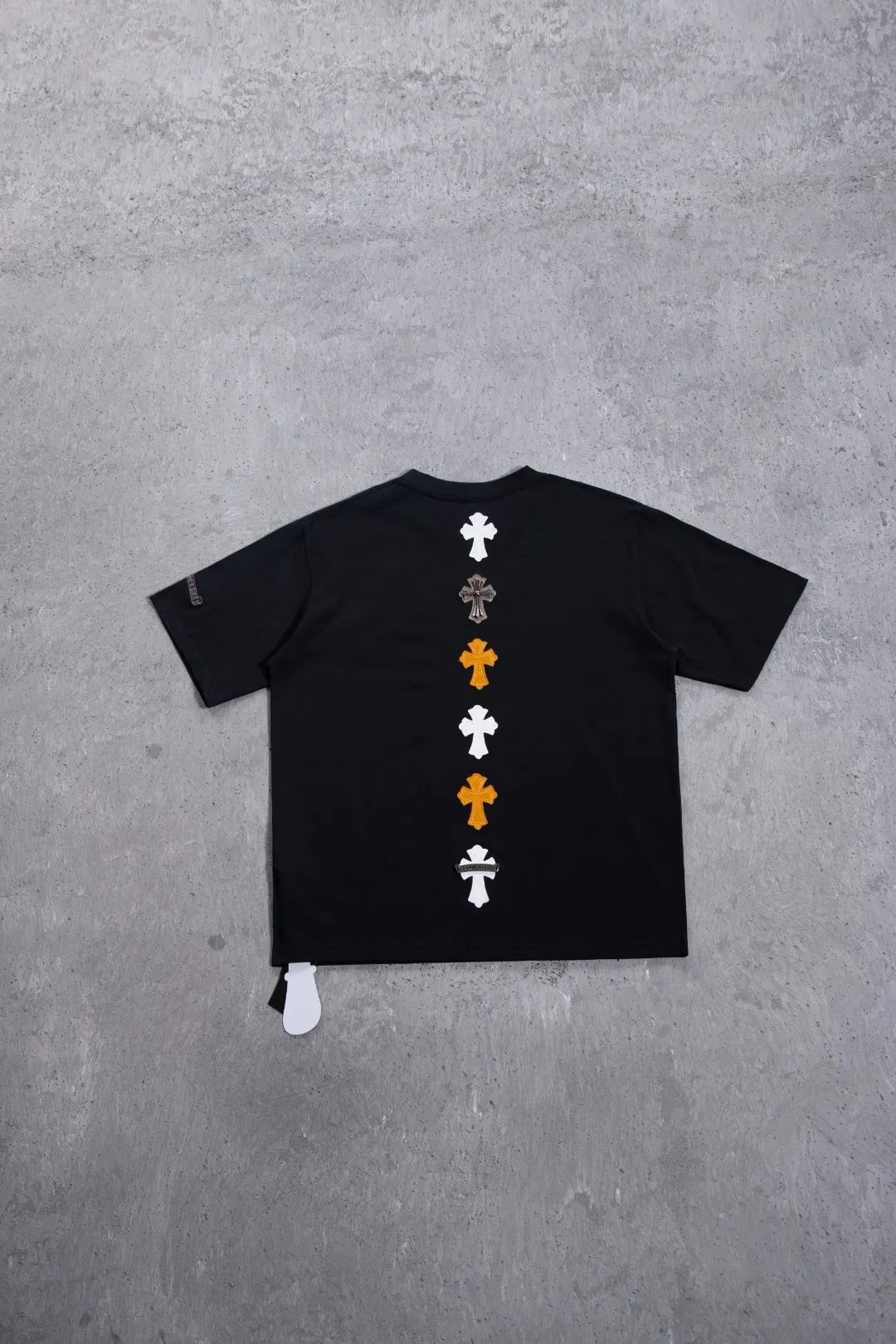 Leather Patch Heavyweight Cotton T-Shirt D12523681 — view 25