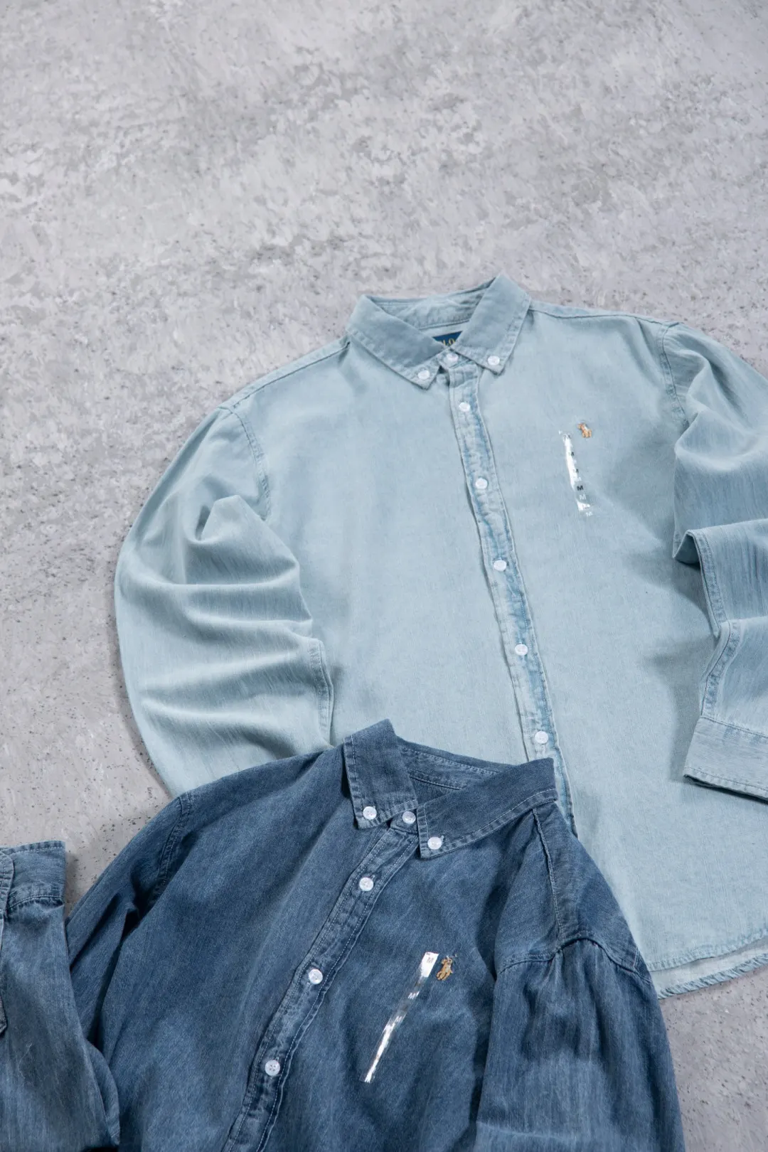 Embroidered Logo Washed Denim Shirt D17523701 — view 61