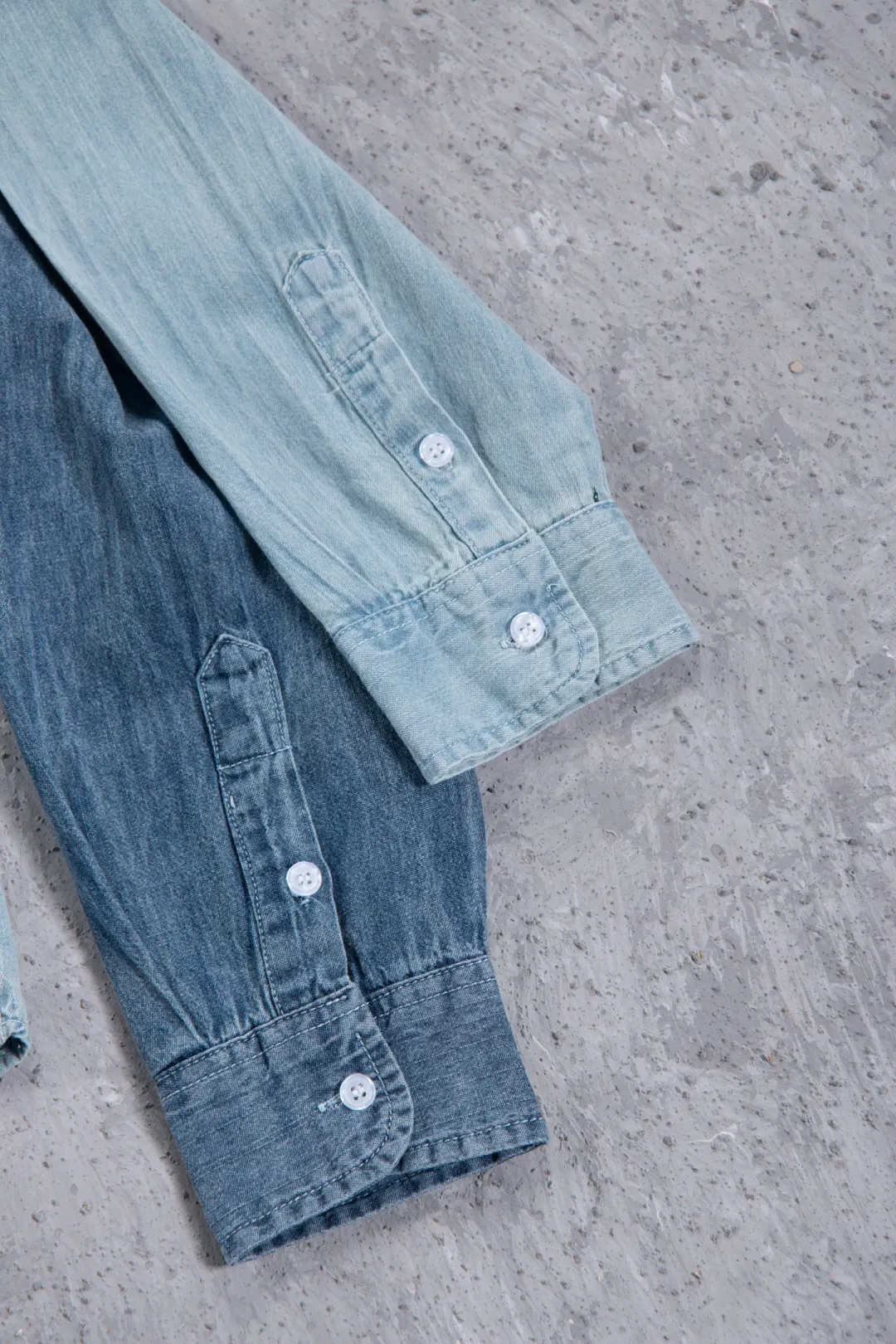 Embroidered Logo Washed Denim Shirt D17523701 — view 69