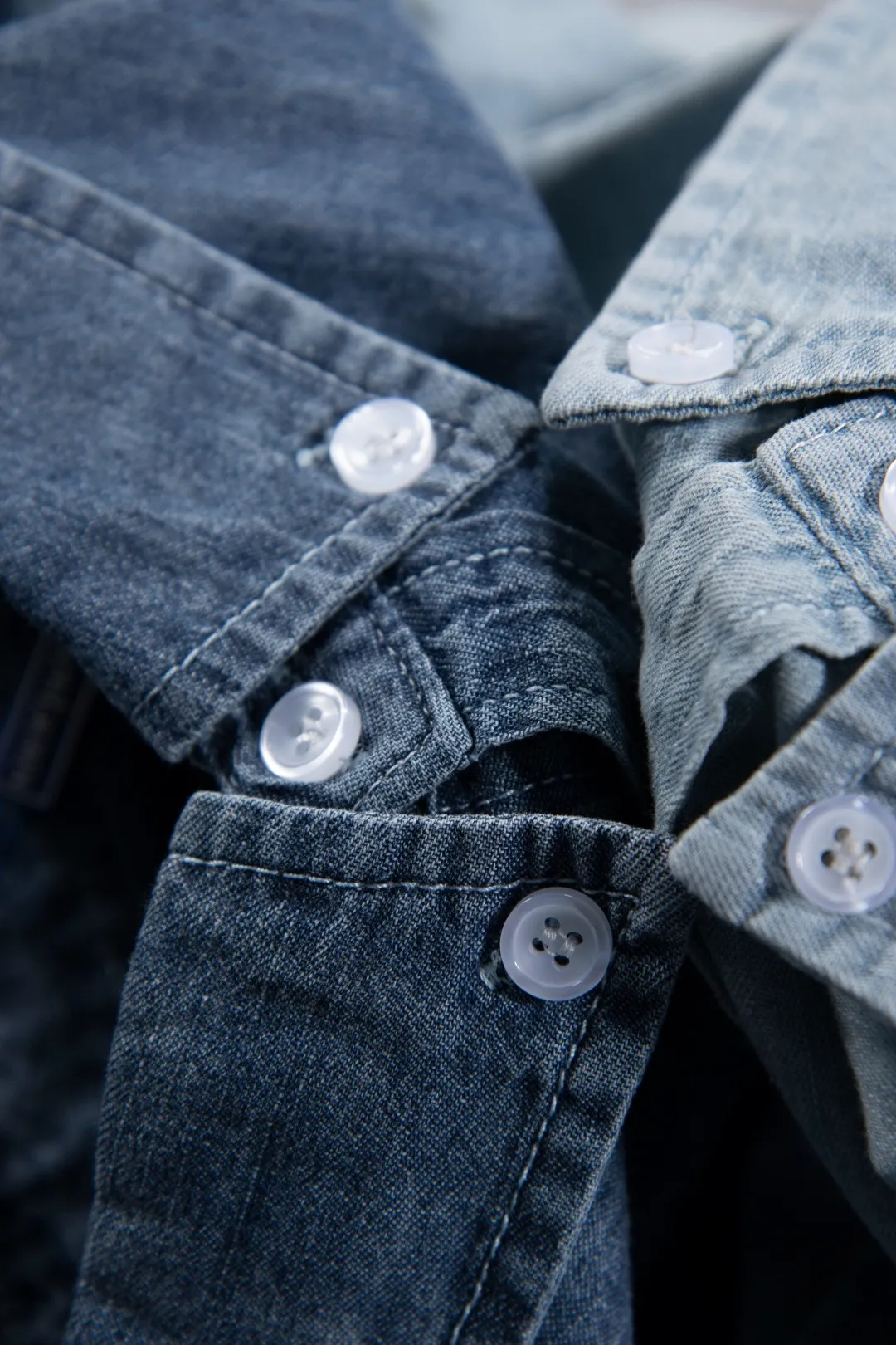Embroidered Logo Washed Denim Shirt D17523701 — view 73