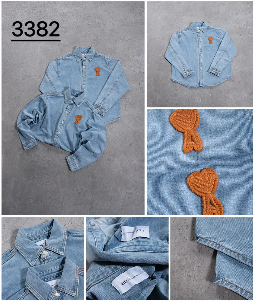 Ami de Coeur Embroidered Denim Shirt D19523700