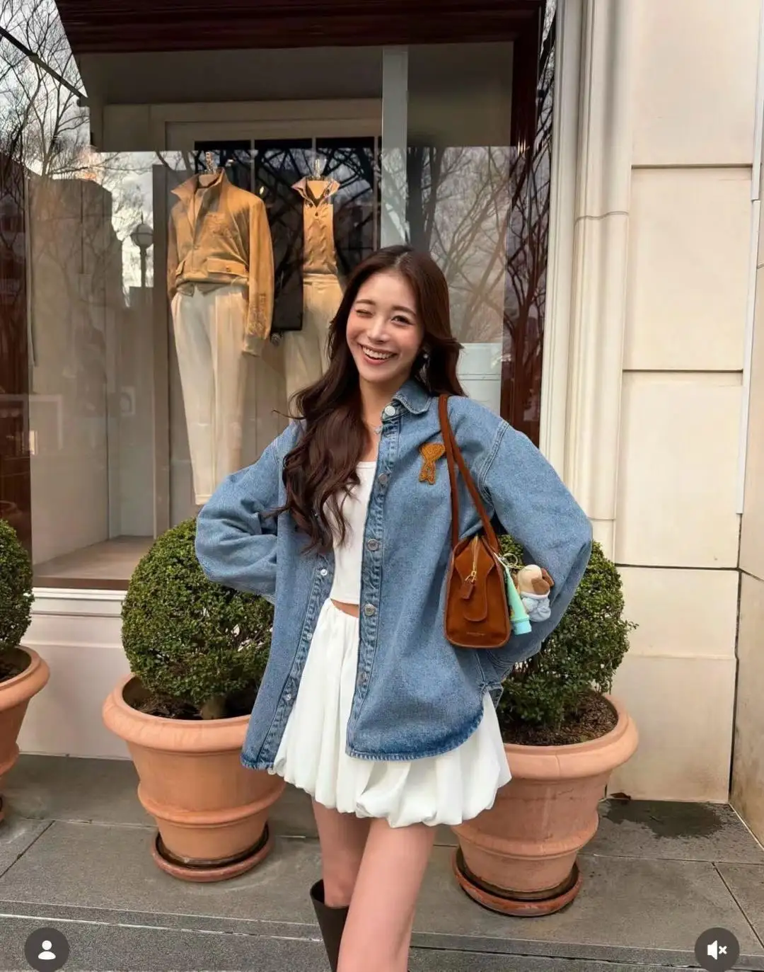Ami de Coeur Embroidered Denim Shirt D19523700 — view 7