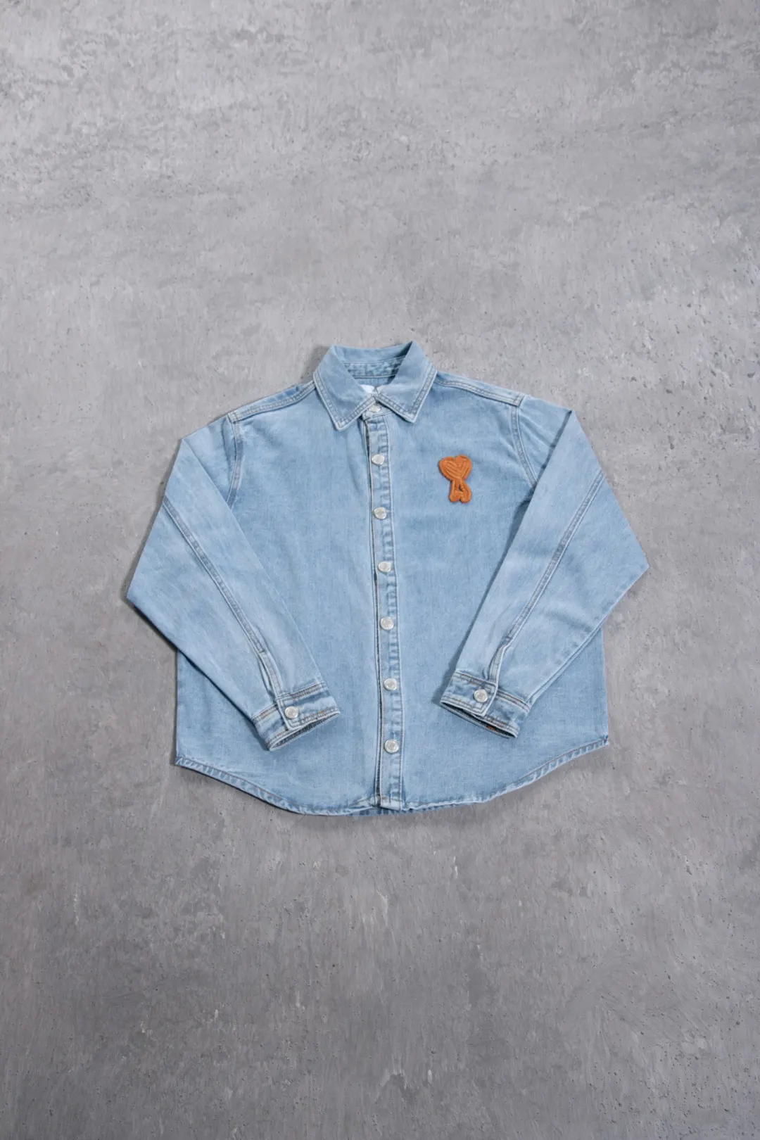 Ami de Coeur Embroidered Denim Shirt D19523700 — view 22