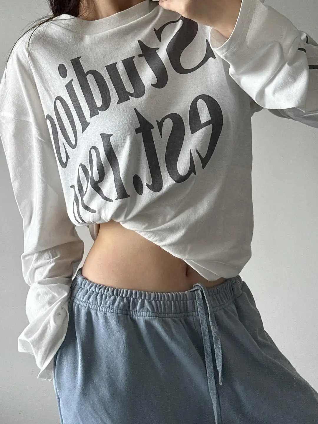 Logo-Print Cotton Long-Sleeve T-Shirt D13023704 — view 65
