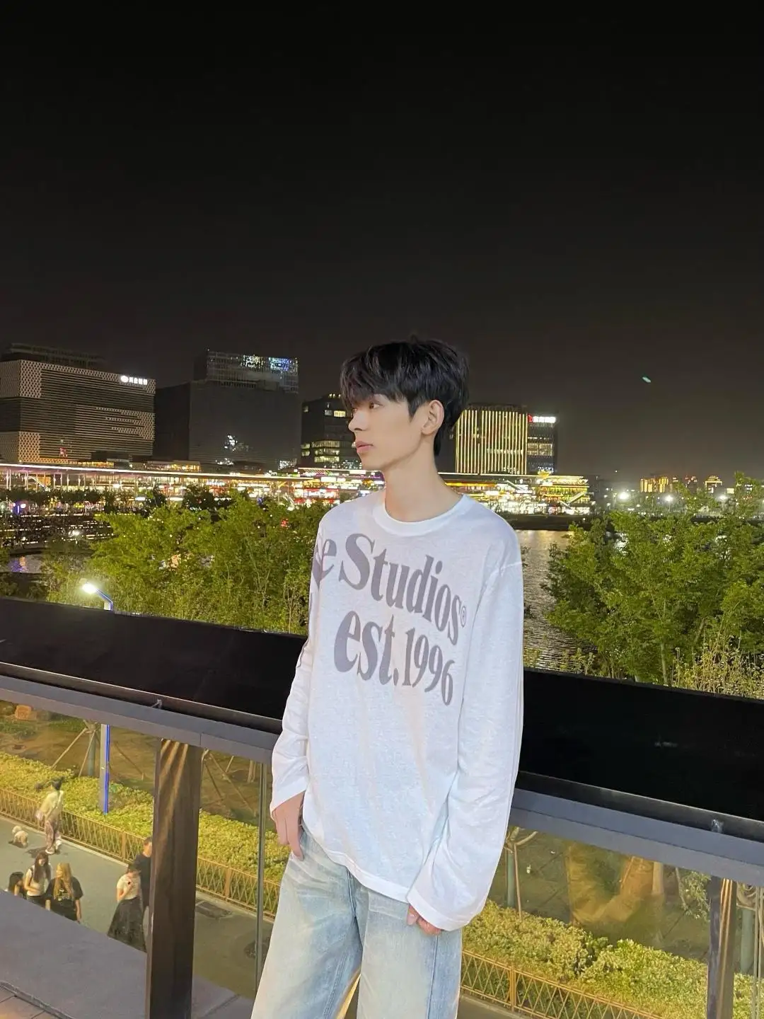 Logo-Print Cotton Long-Sleeve T-Shirt D13023704 — view 78
