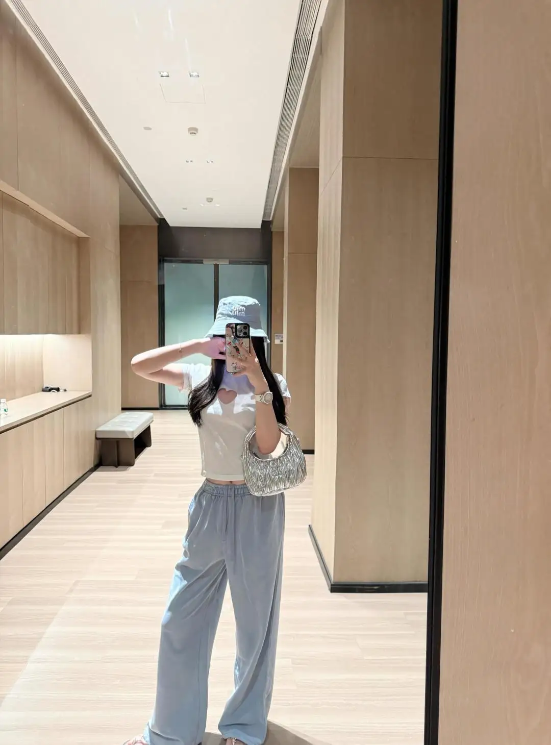 Logo Print Washed Cotton Sweatpants D18523692 — view 47