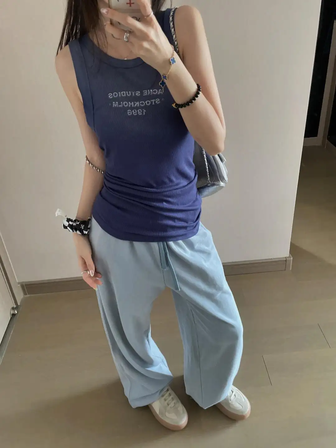 Logo Print Washed Cotton Sweatpants D18523692 — view 53
