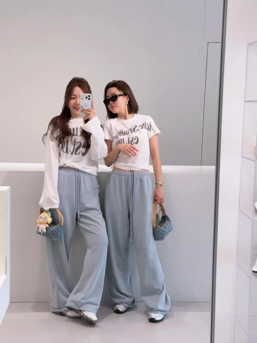 Logo Print Washed Cotton Sweatpants D18523692 — view 59