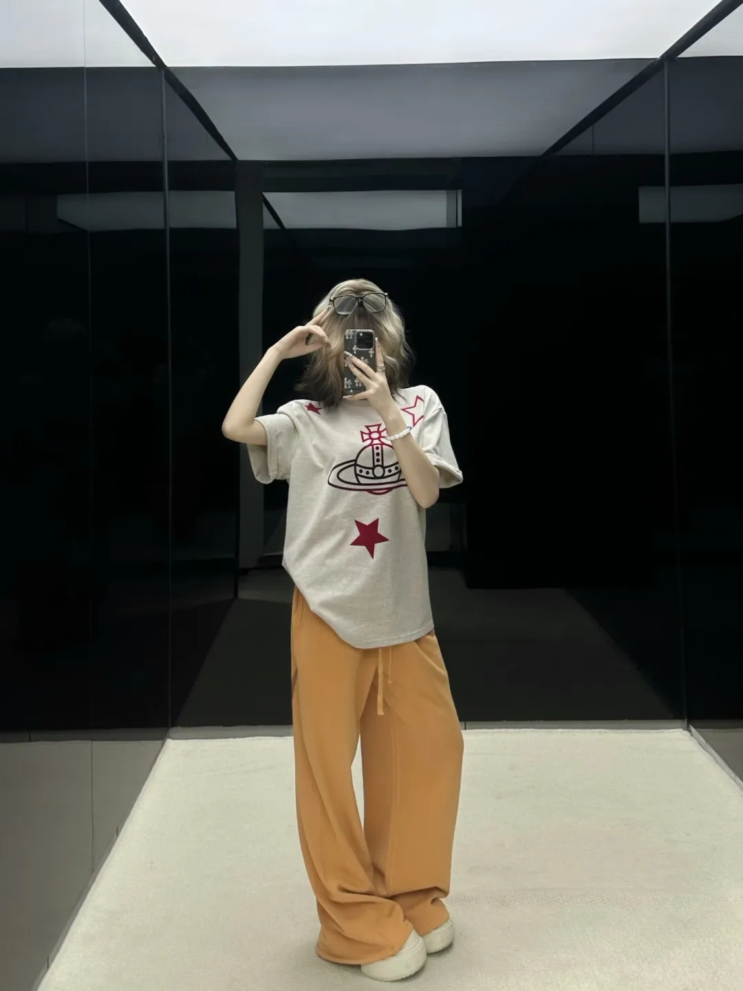 Logo Print Washed Cotton Sweatpants D18523692 — view 76