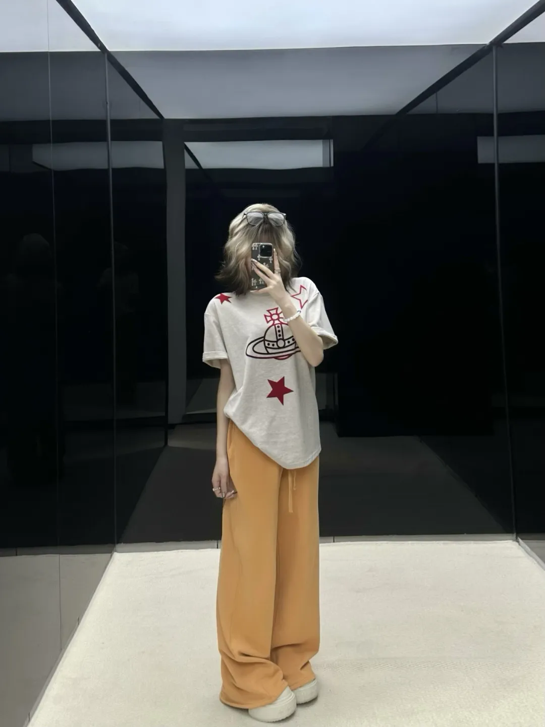 Logo Print Washed Cotton Sweatpants D18523692 — view 77