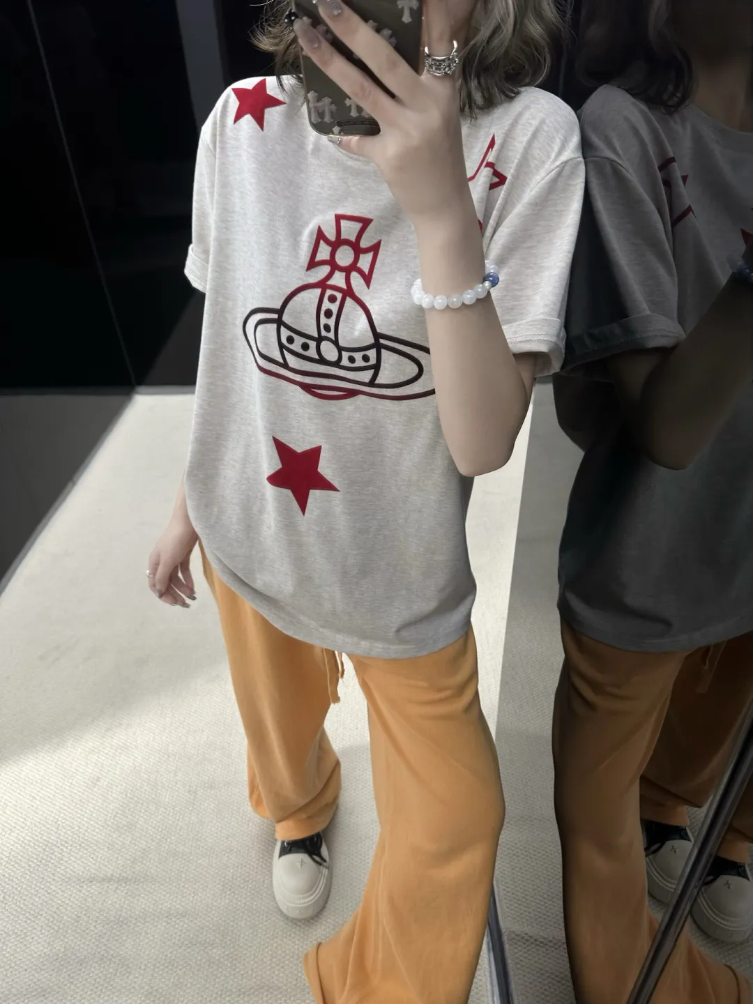 Logo Print Washed Cotton Sweatpants D18523692 — view 89