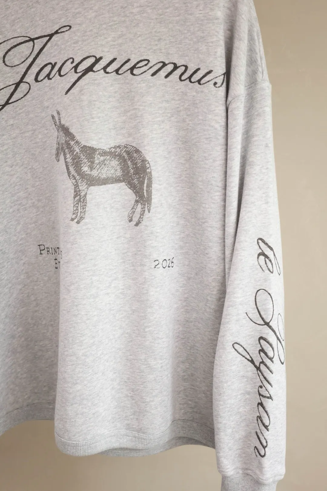 Donkey Sketch Print Crew-Neck Sweatshirt D15023709 — view 4