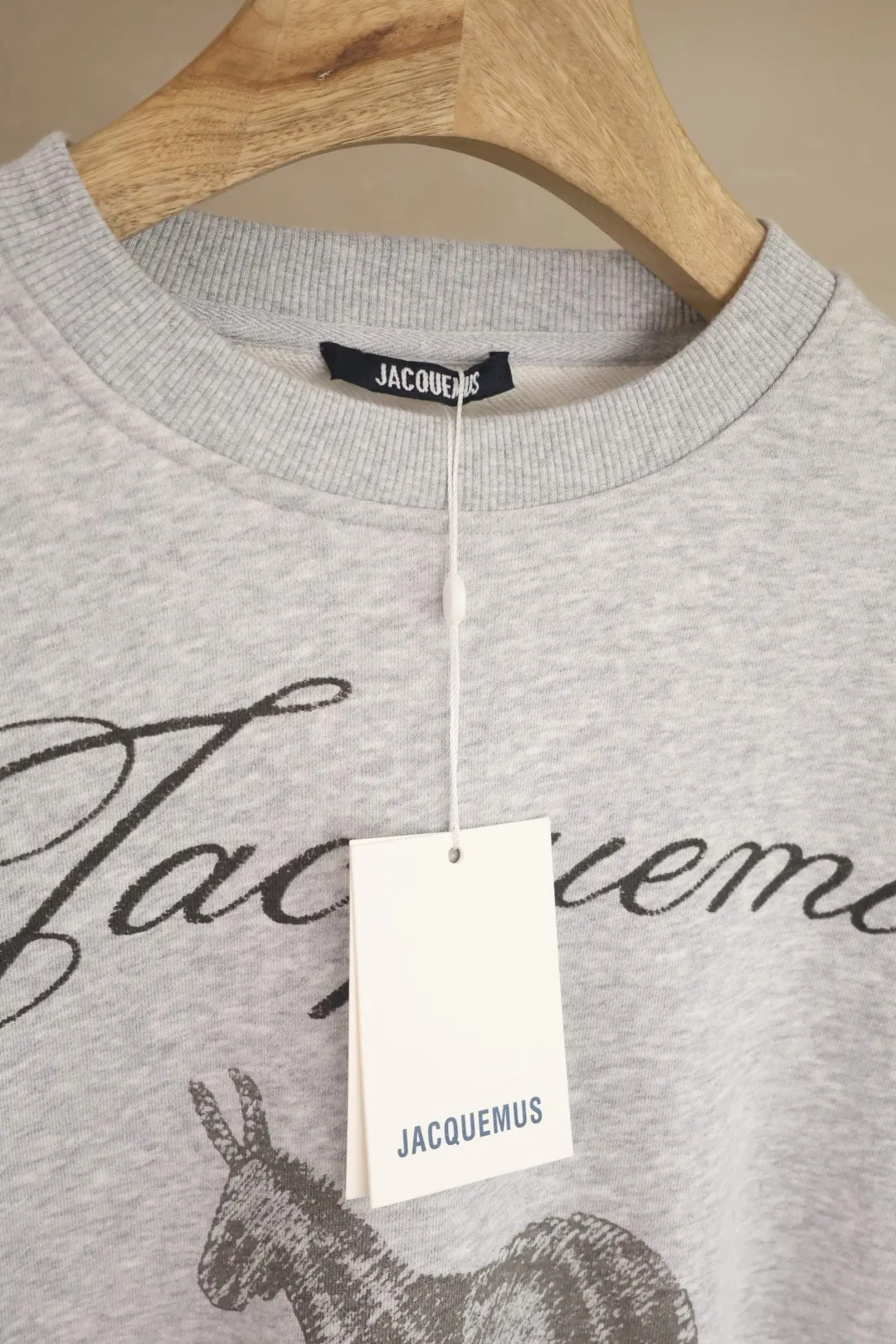 Donkey Sketch Print Crew-Neck Sweatshirt D15023709 — view 7