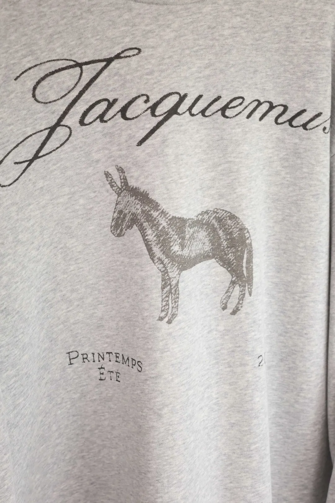 Donkey Sketch Print Crew-Neck Sweatshirt D15023709 — view 8