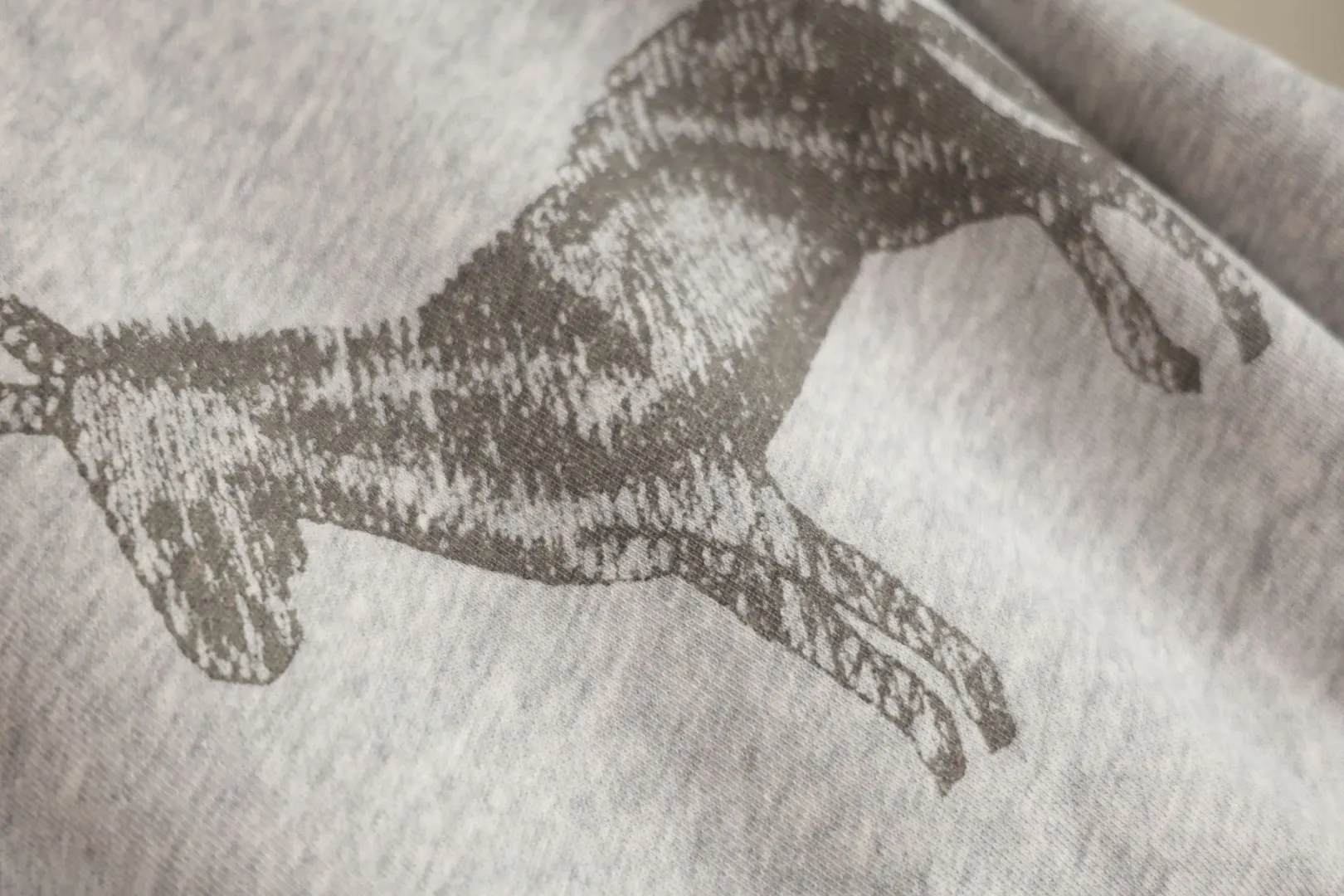 Donkey Sketch Print Crew-Neck Sweatshirt D15023709 — view 9