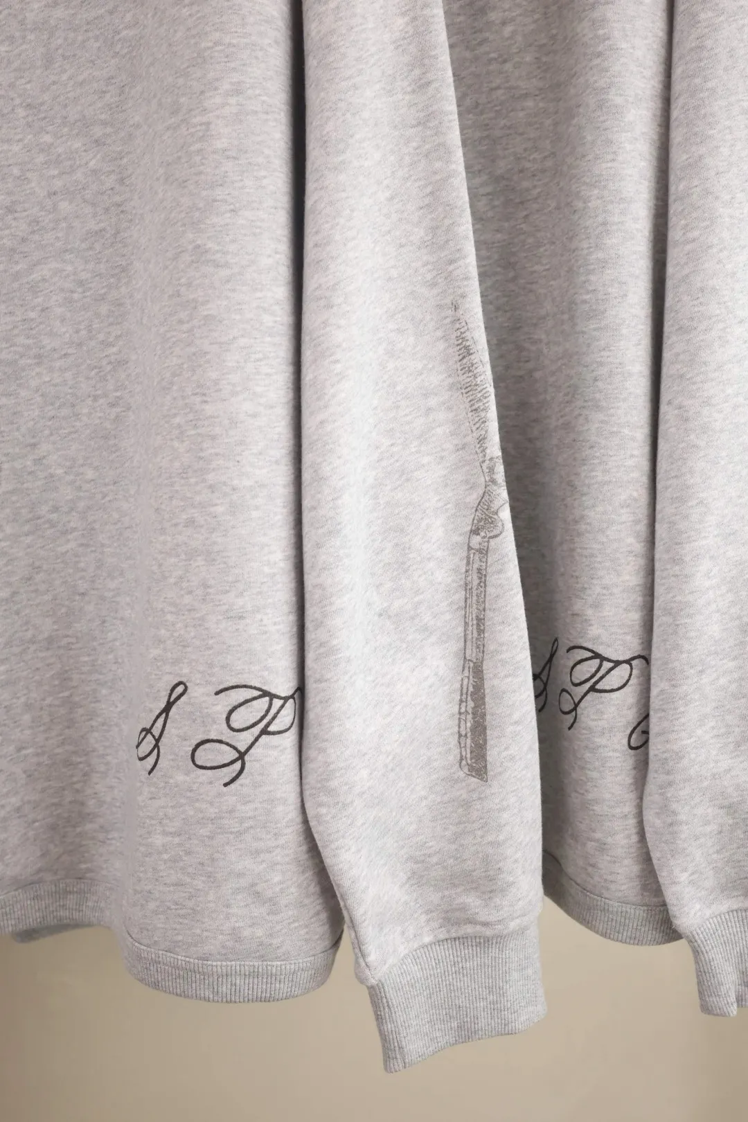 Donkey Sketch Print Crew-Neck Sweatshirt D15023709 — view 15
