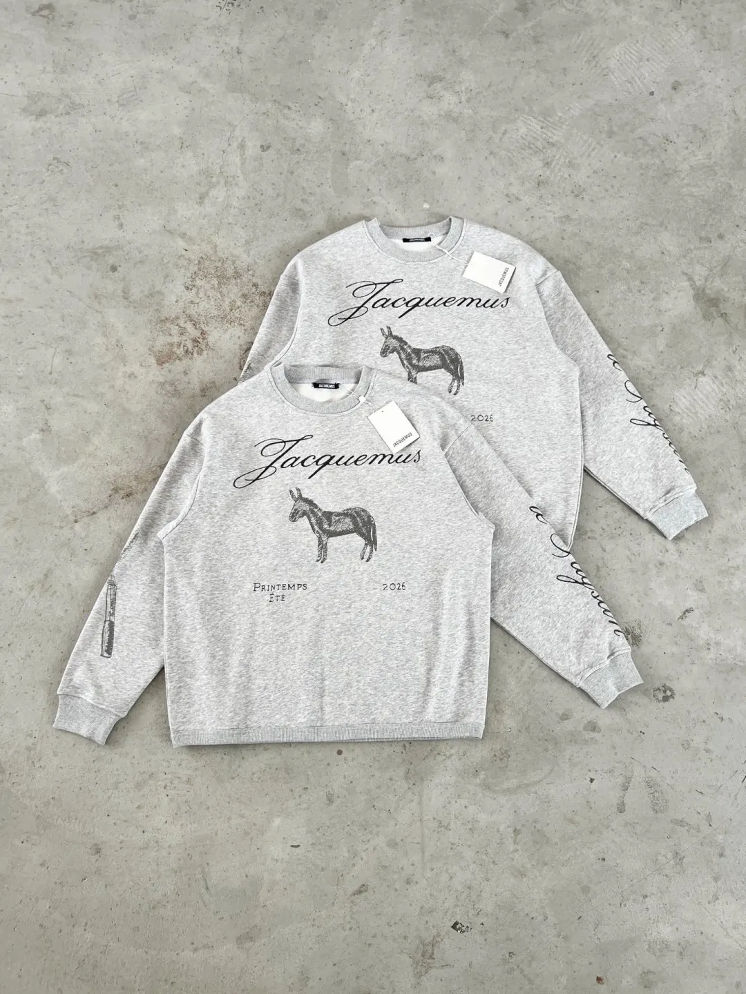 Donkey Sketch Print Crew-Neck Sweatshirt D15023709 — view 40