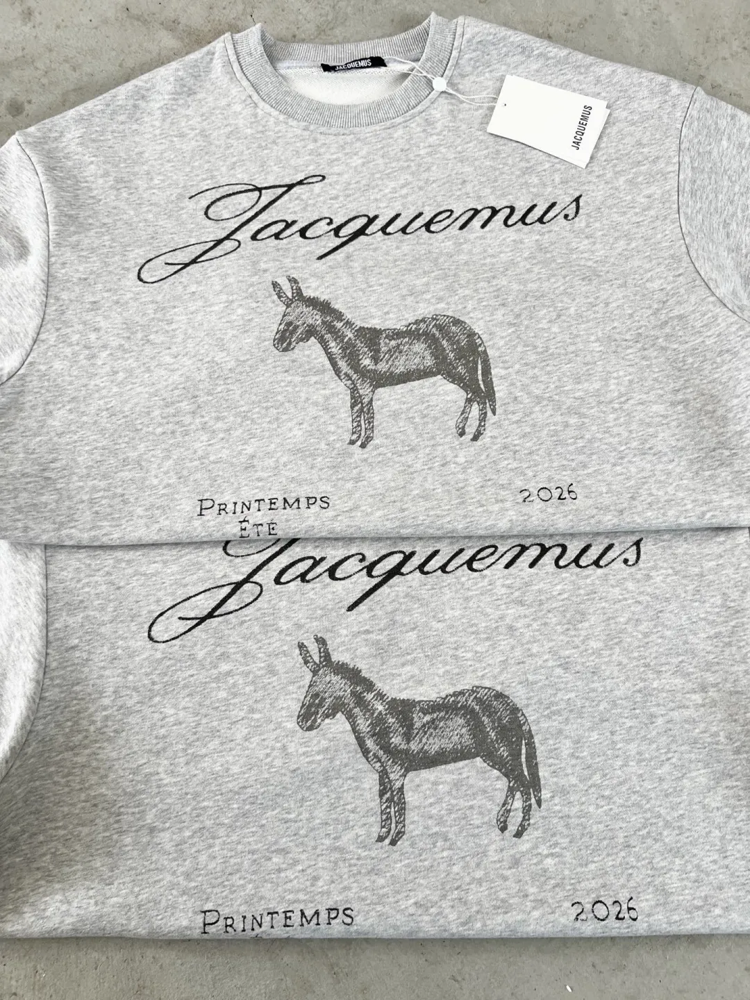 Donkey Sketch Print Crew-Neck Sweatshirt D15023709 — view 44