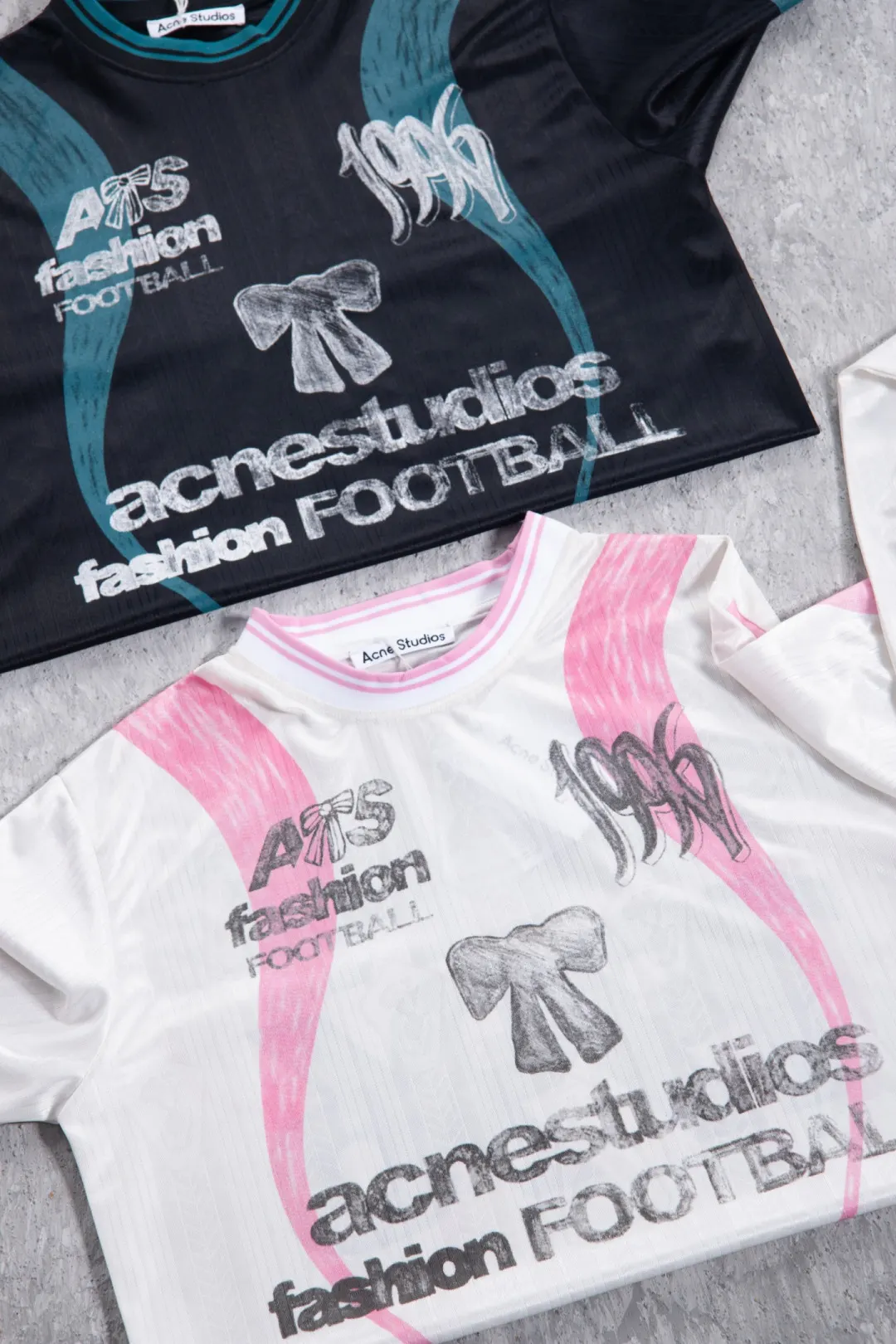 Bow Graphic Jacquard Football Jersey D15023707 — view 3