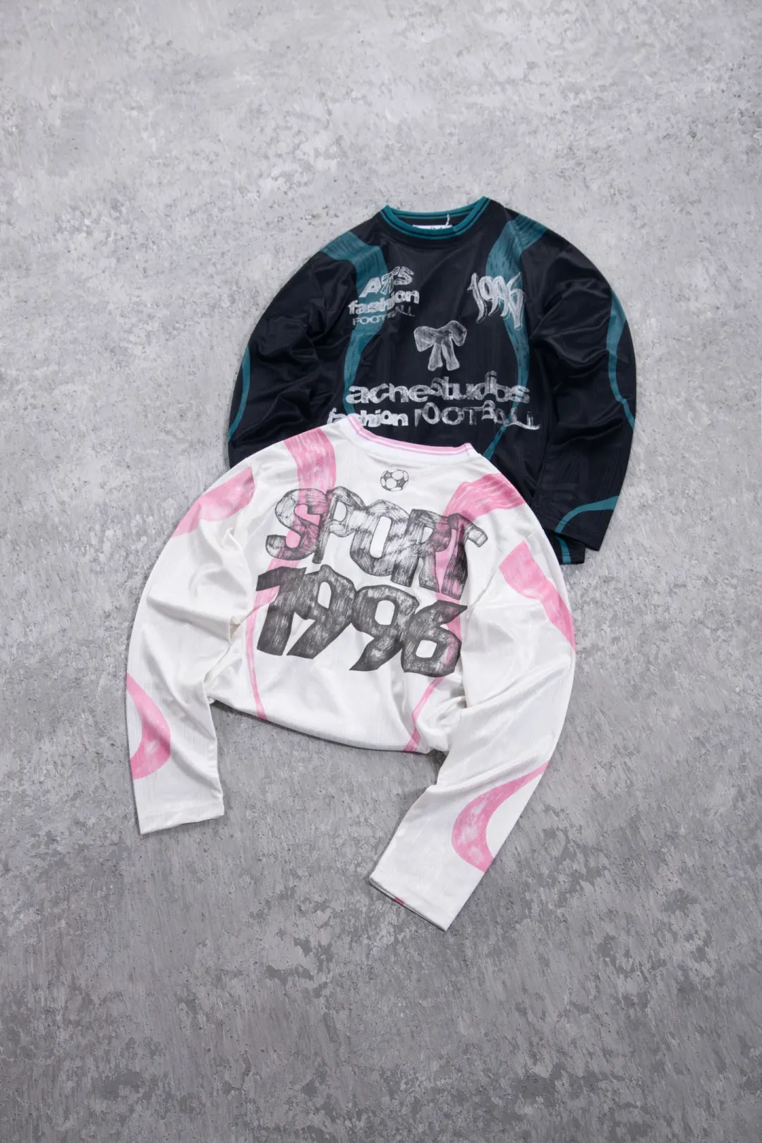 Bow Graphic Jacquard Football Jersey D15023707 — view 5