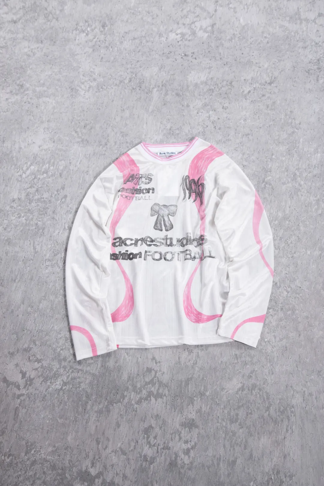 Bow Graphic Jacquard Football Jersey D15023707 — view 8