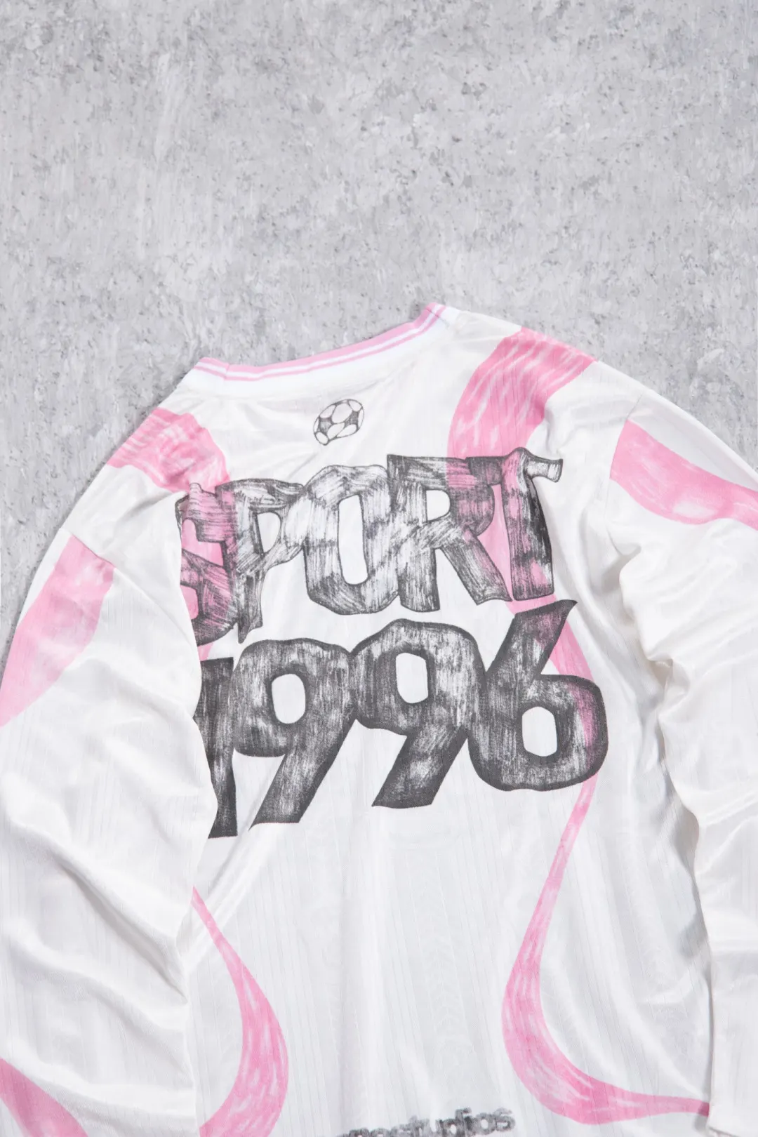 Bow Graphic Jacquard Football Jersey D15023707 — view 11