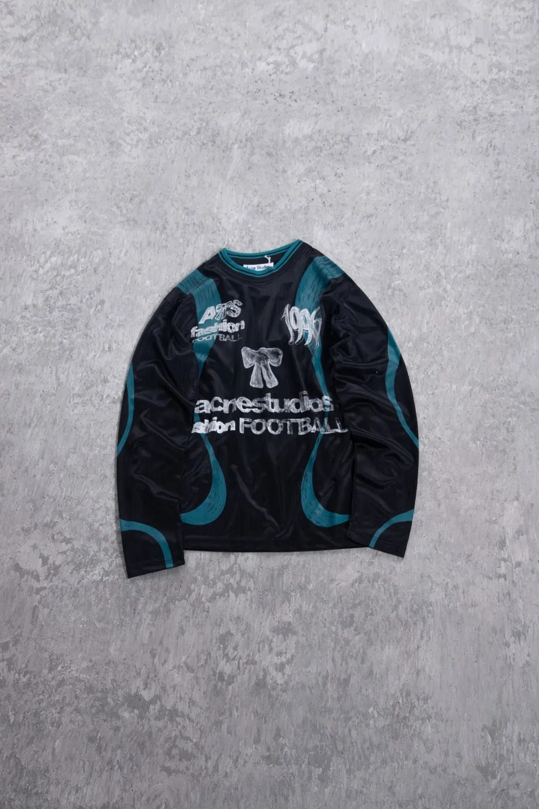 Bow Graphic Jacquard Football Jersey D15023707 — view 12