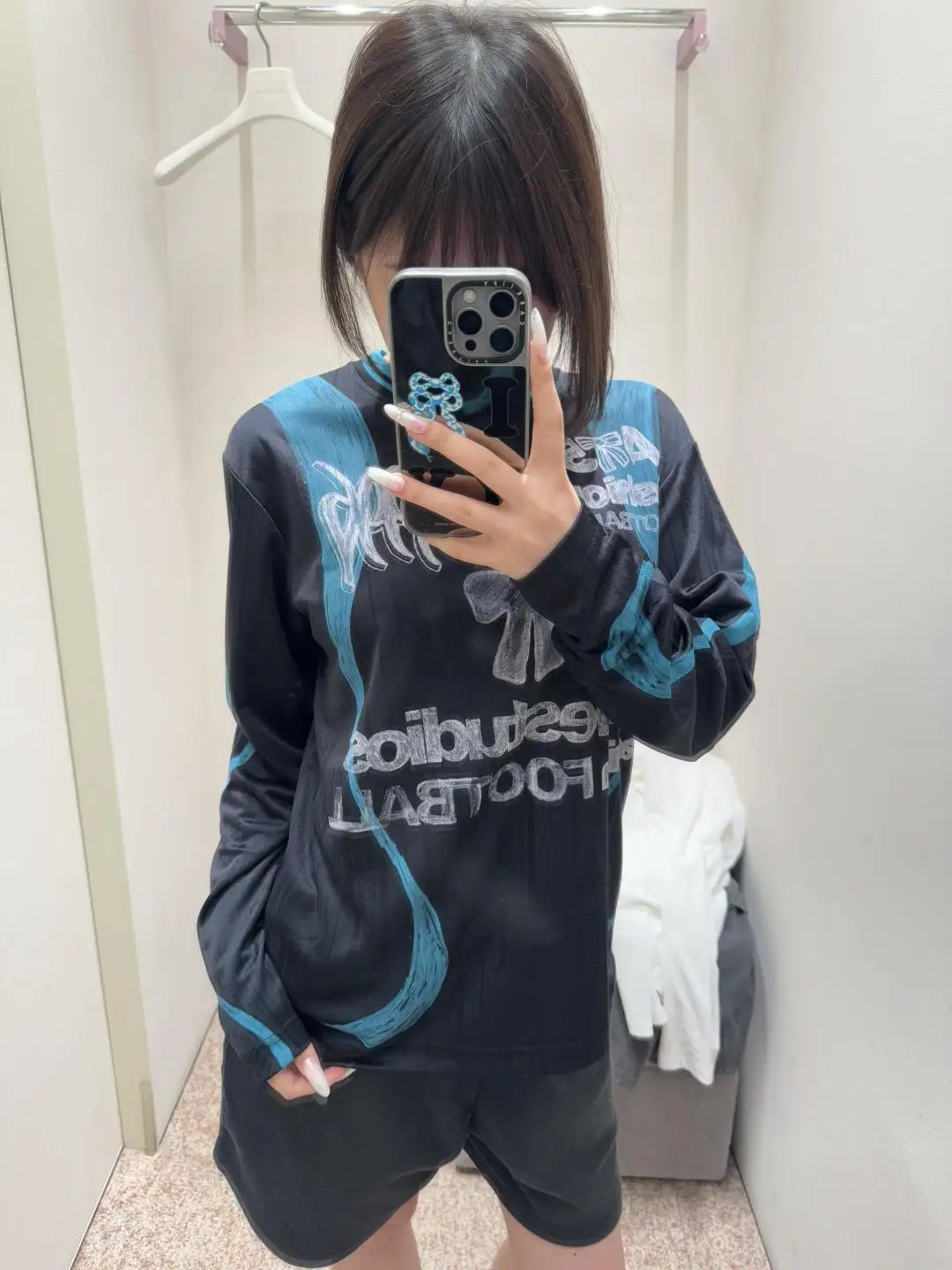 Bow Graphic Jacquard Football Jersey D15023707 — view 89