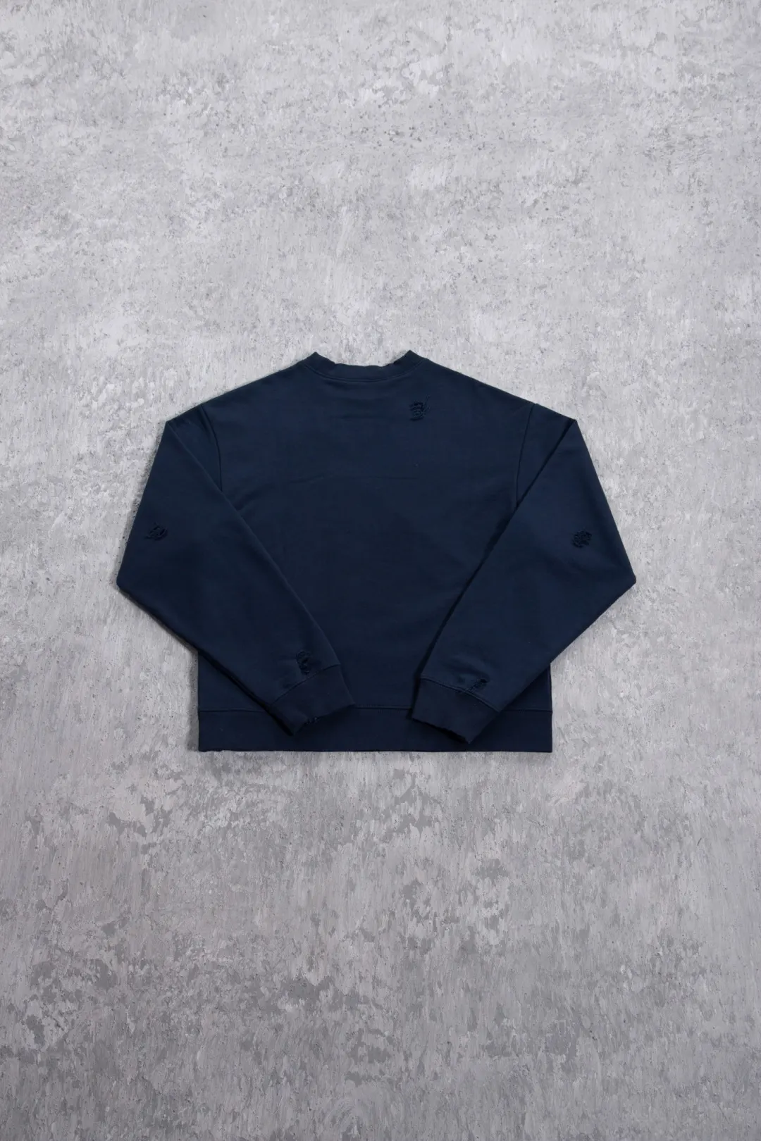 Distressed Logo-Print Crew-Neck Sweatshirt D17023712 — view 11