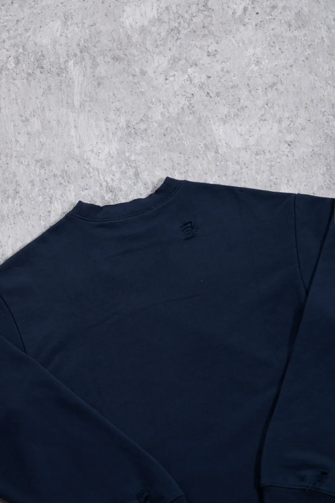 Distressed Logo-Print Crew-Neck Sweatshirt D17023712 — view 12