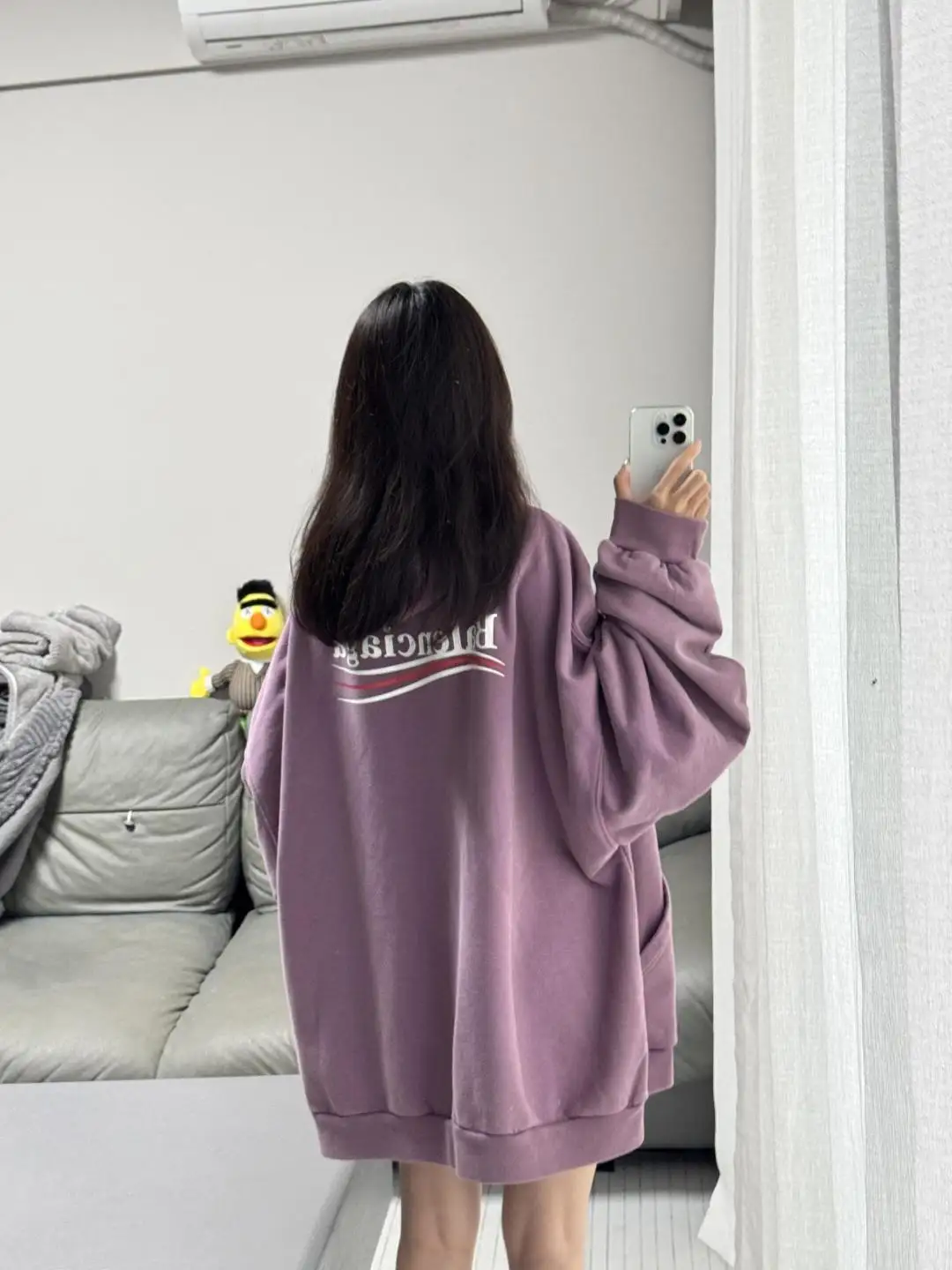 Logo-Print Washed Cotton Hoodie D19523702 — view 38