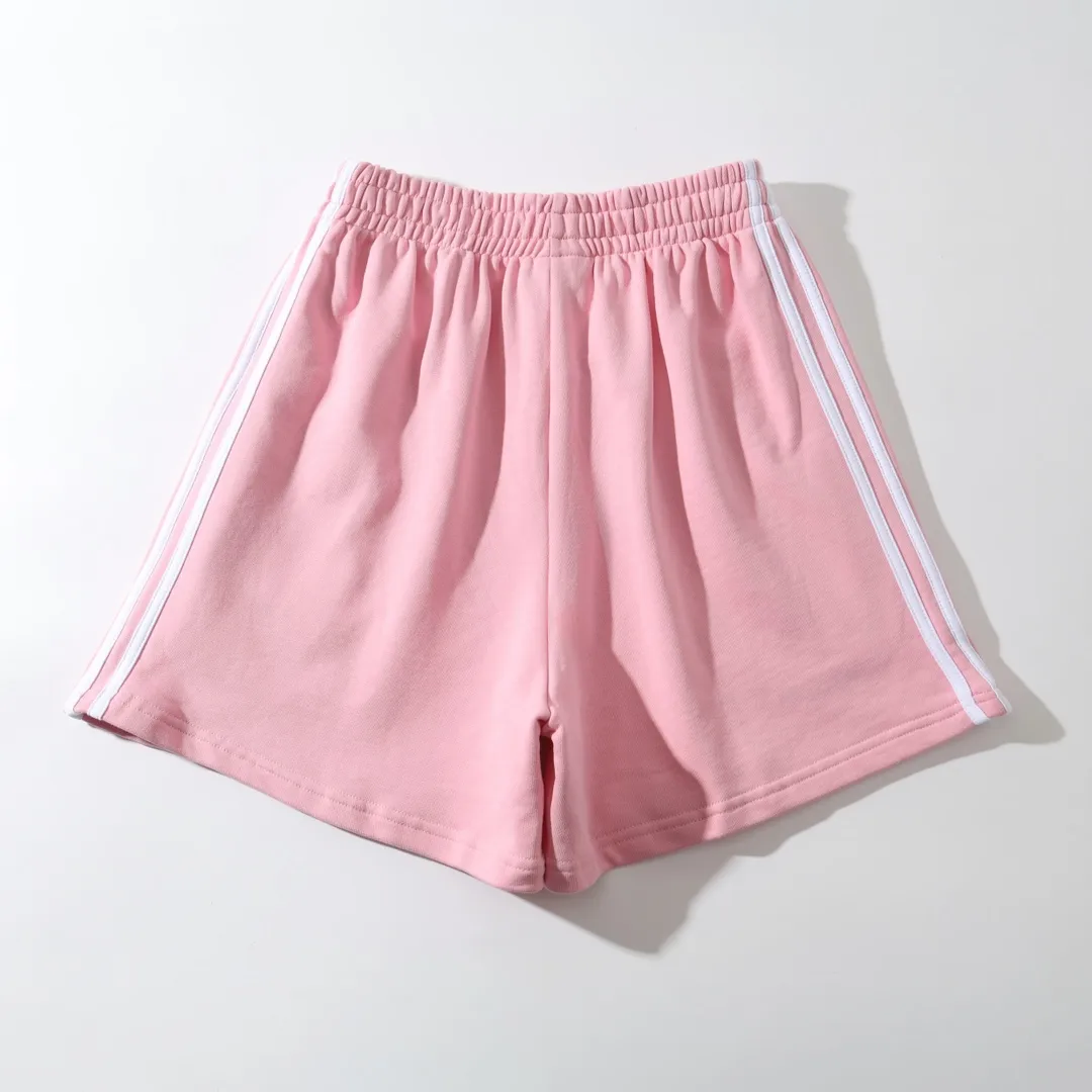 Logo Embroidered Striped Jersey Shorts D16521271 — view 2