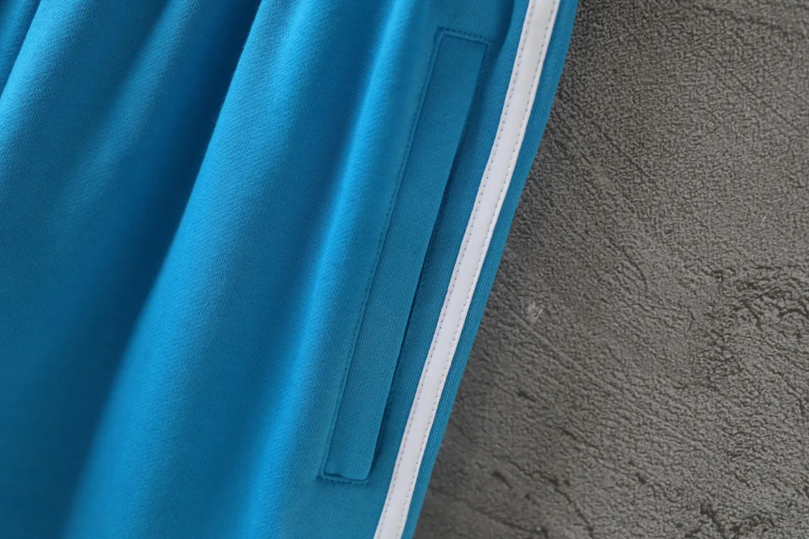 Logo Embroidered Striped Jersey Shorts D16521271 — view 16